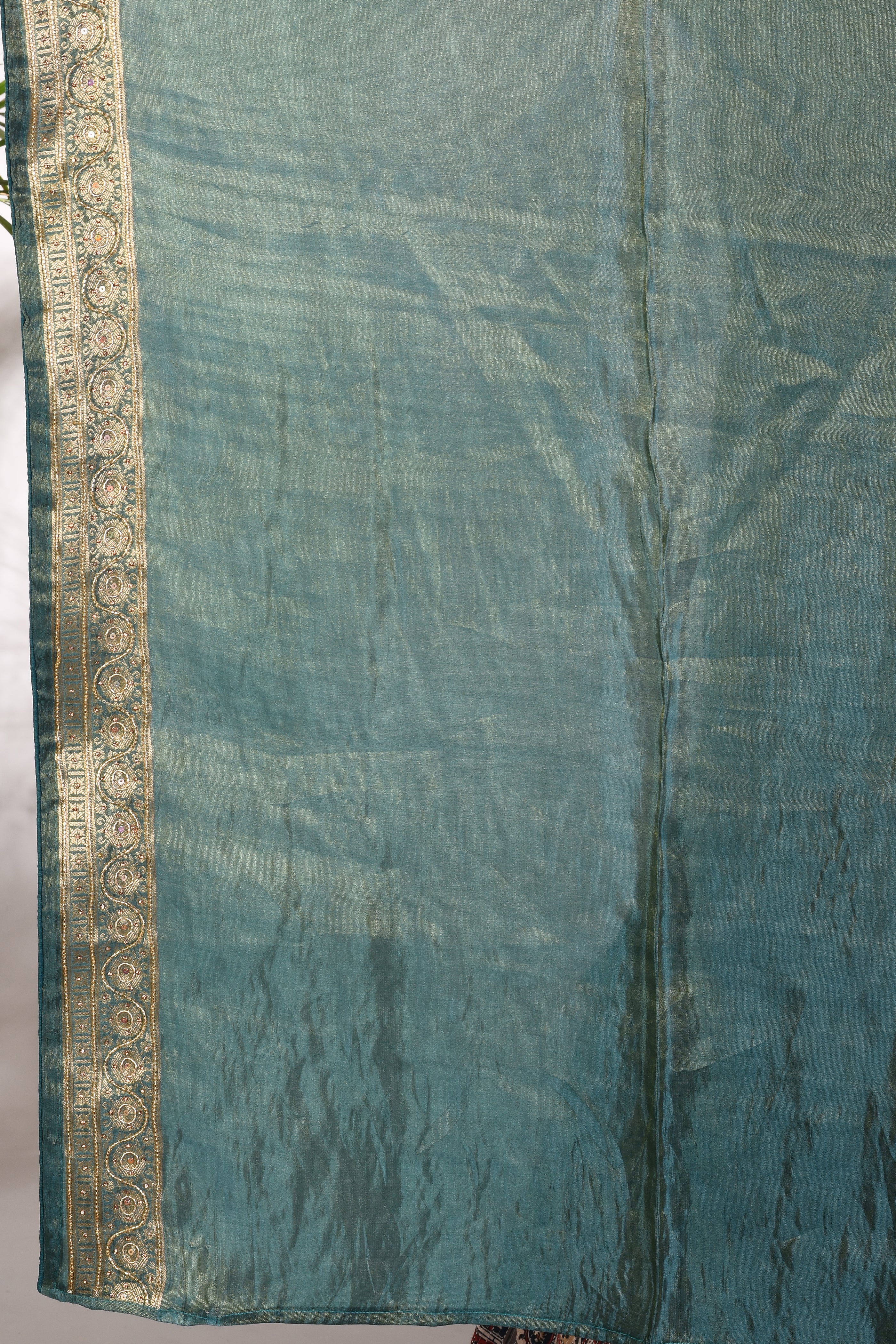 Pesta Green Tissue Saree - Keya Seth Exclusive