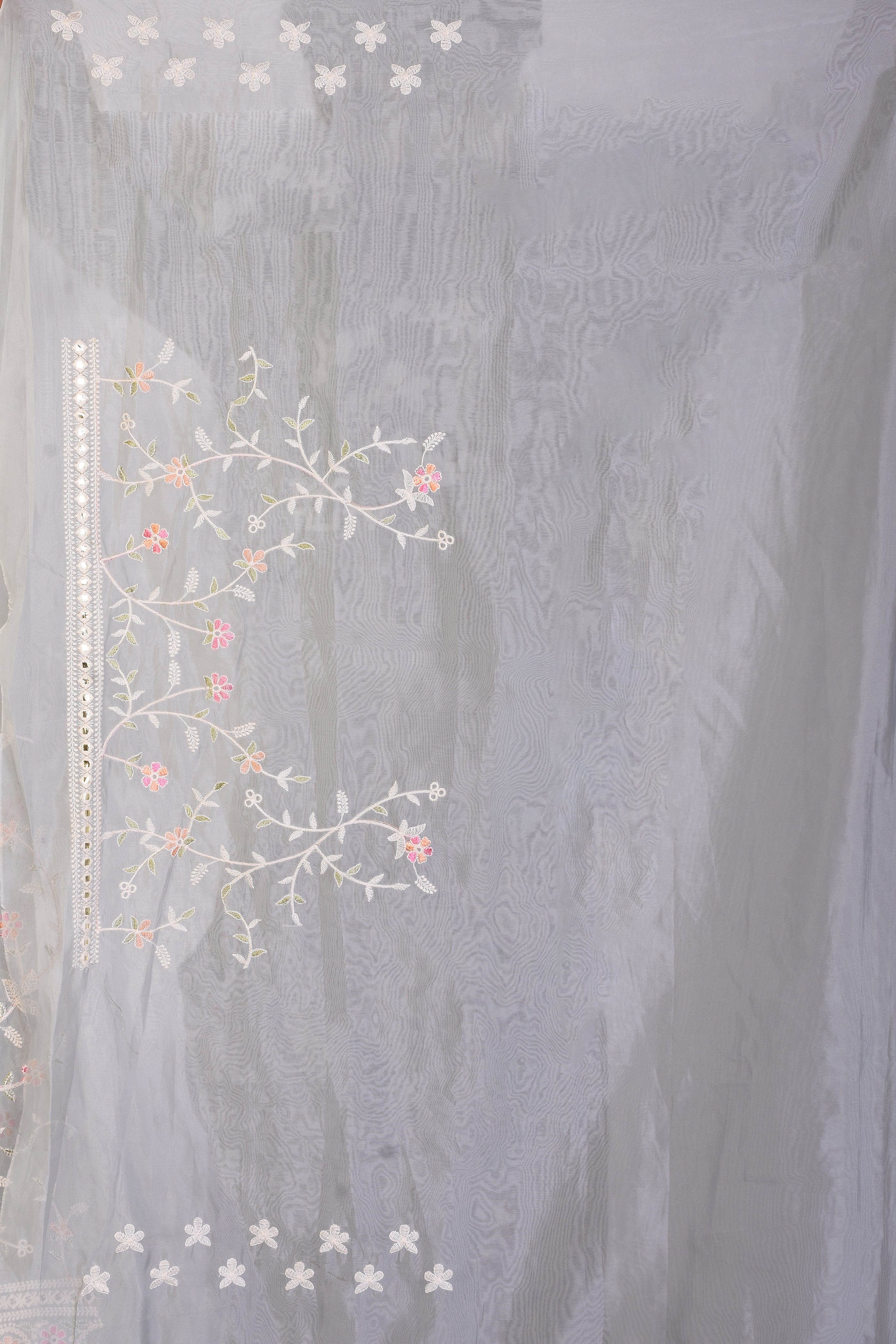 Grey Organza Saree - Keya Seth Exclusive