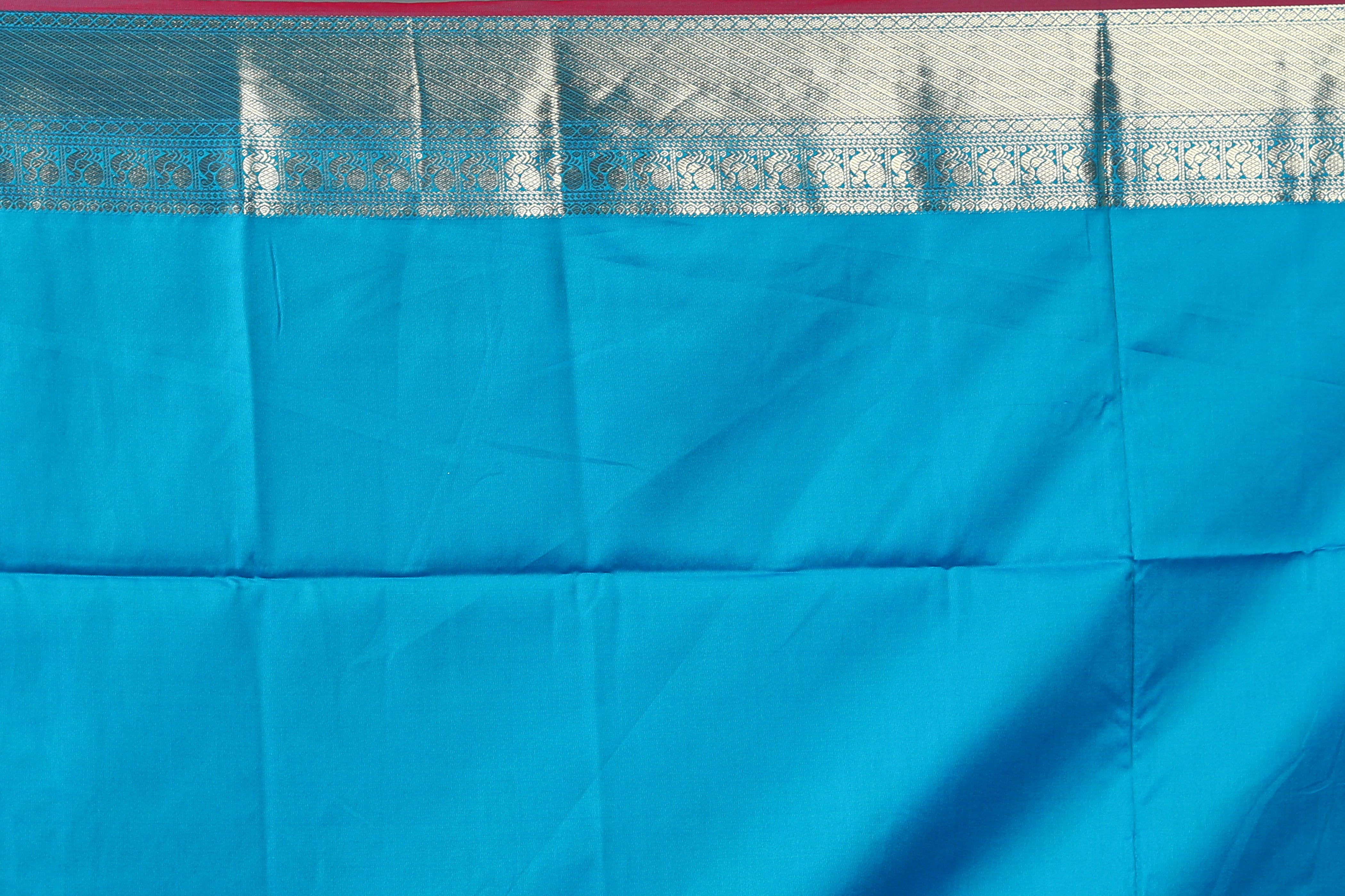 Purple Blended Kanjivaram Silk Saree