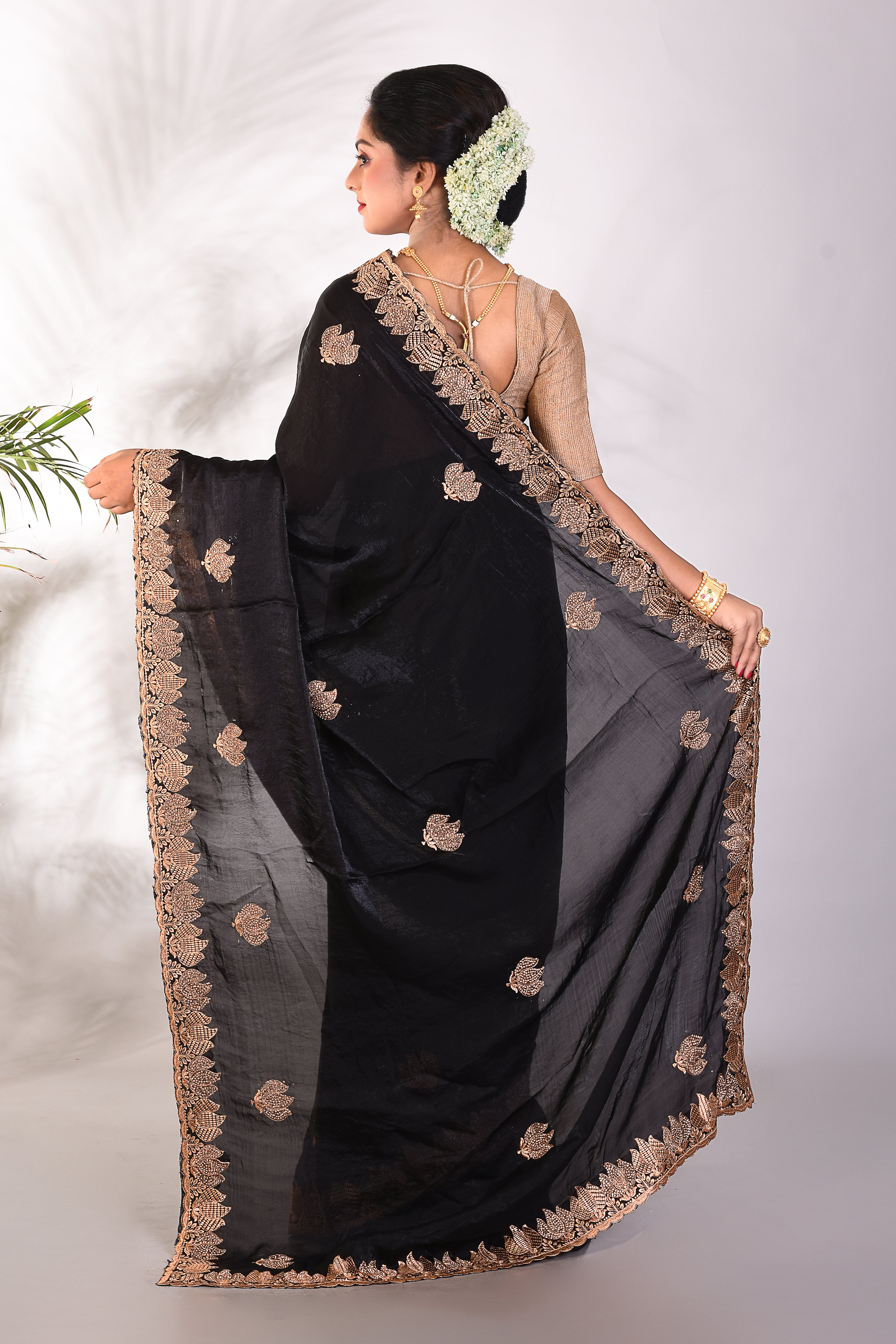 Black Organza Saree - Keya Seth Exclusive