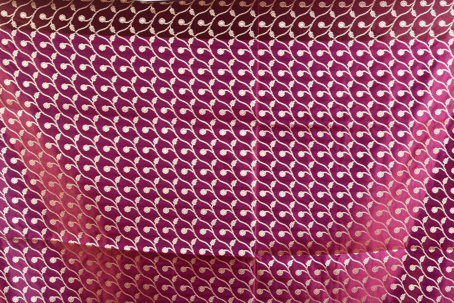 Wine Mushroo Silk Saree - Keya Seth Exclusive