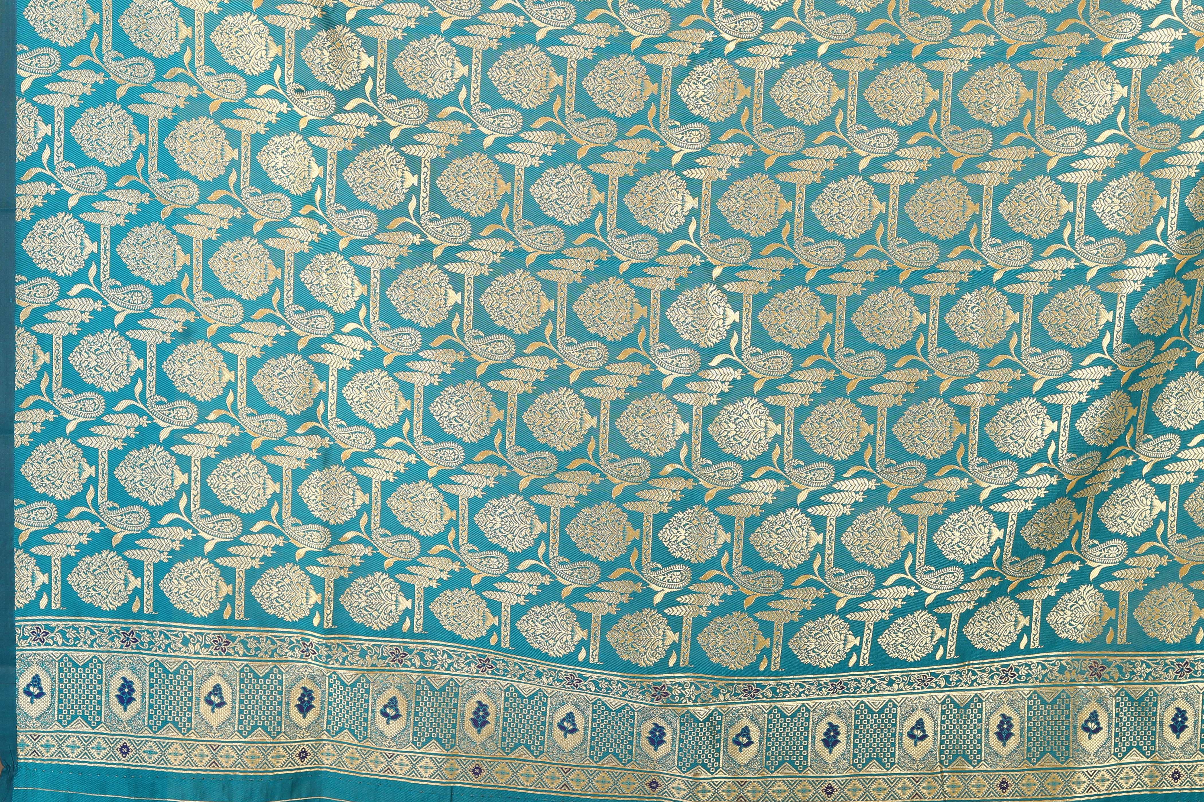 Brown Blended Katan Silk Saree - Keya Seth Exclusive