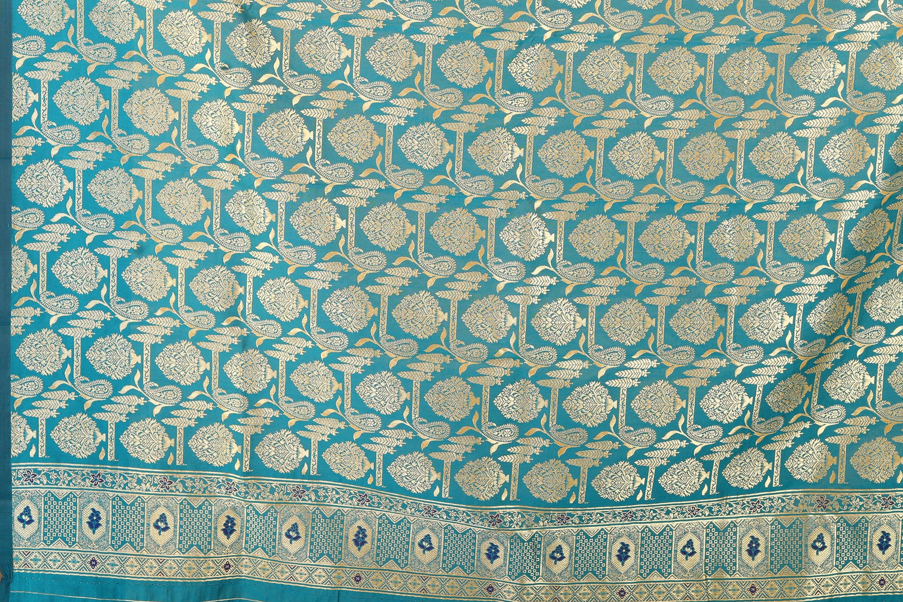 Brown Blended Katan Silk Saree - Keya Seth Exclusive