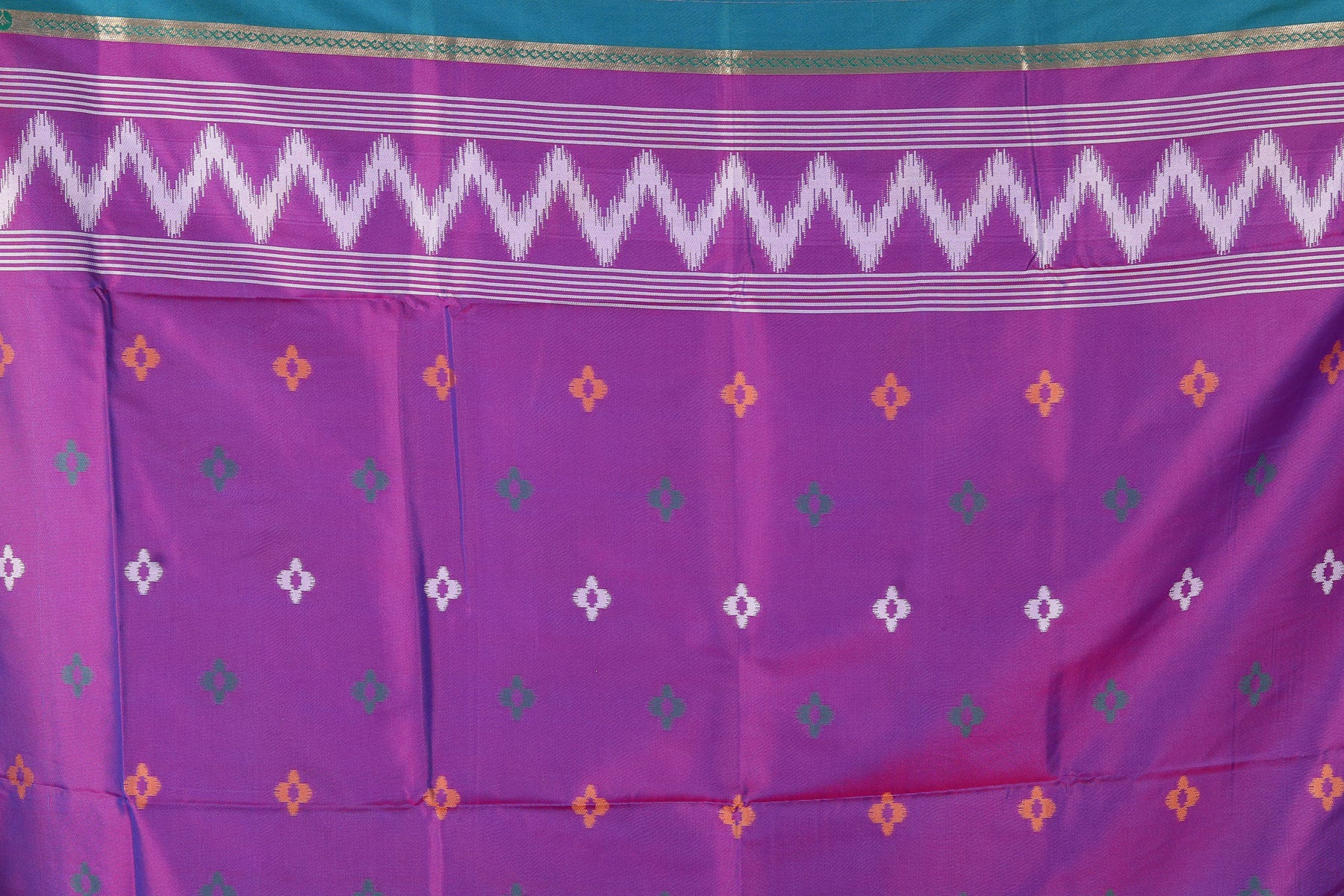 Blue Blended Ikkat Silk Saree - Keya Seth Exclusive