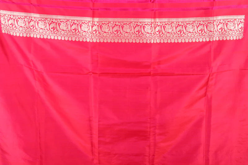 Pink Pure Katan Silk Saree - Keya Seth Exclusive