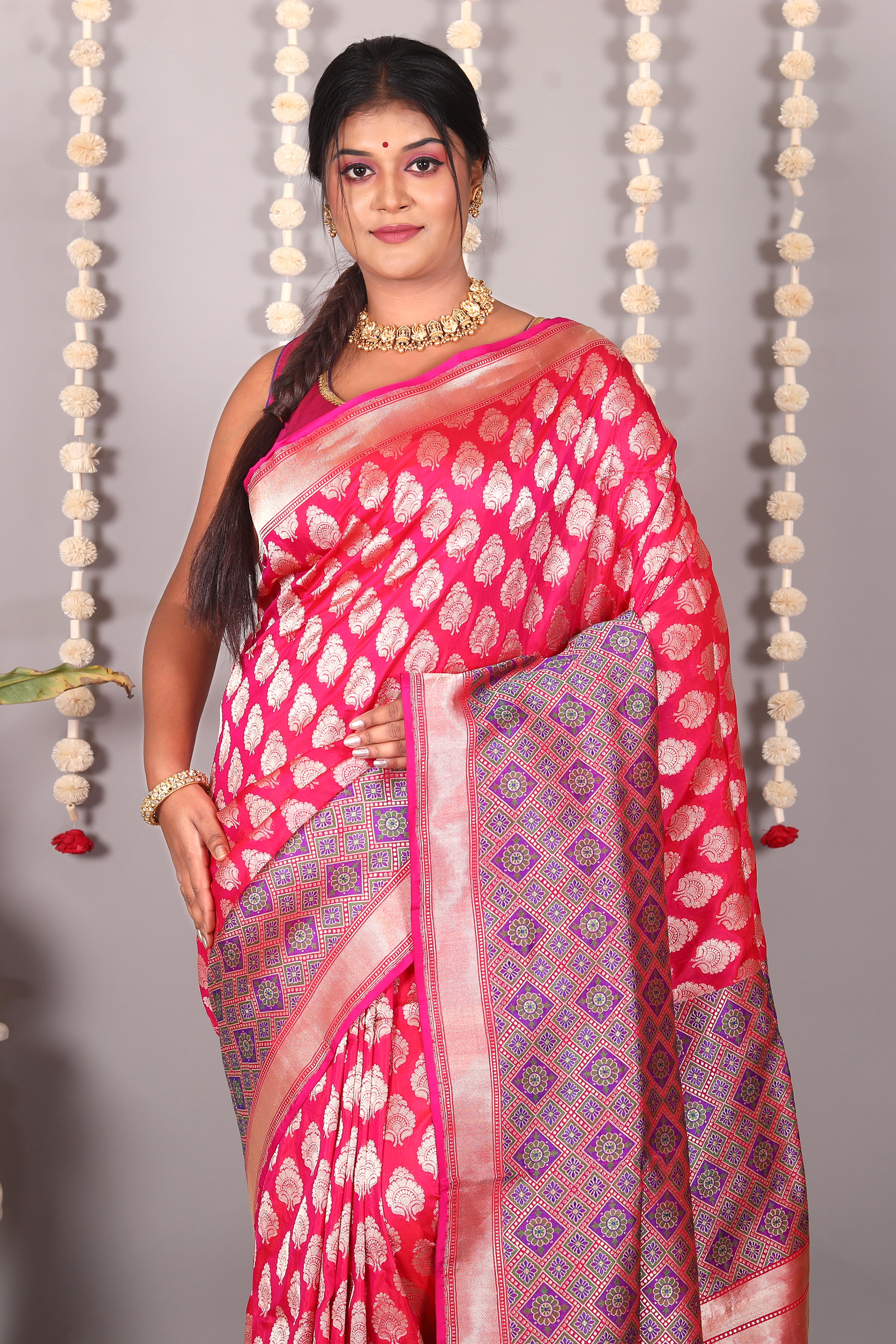 Rani Pure Katan Silk Saree - Keya Seth Exclusive