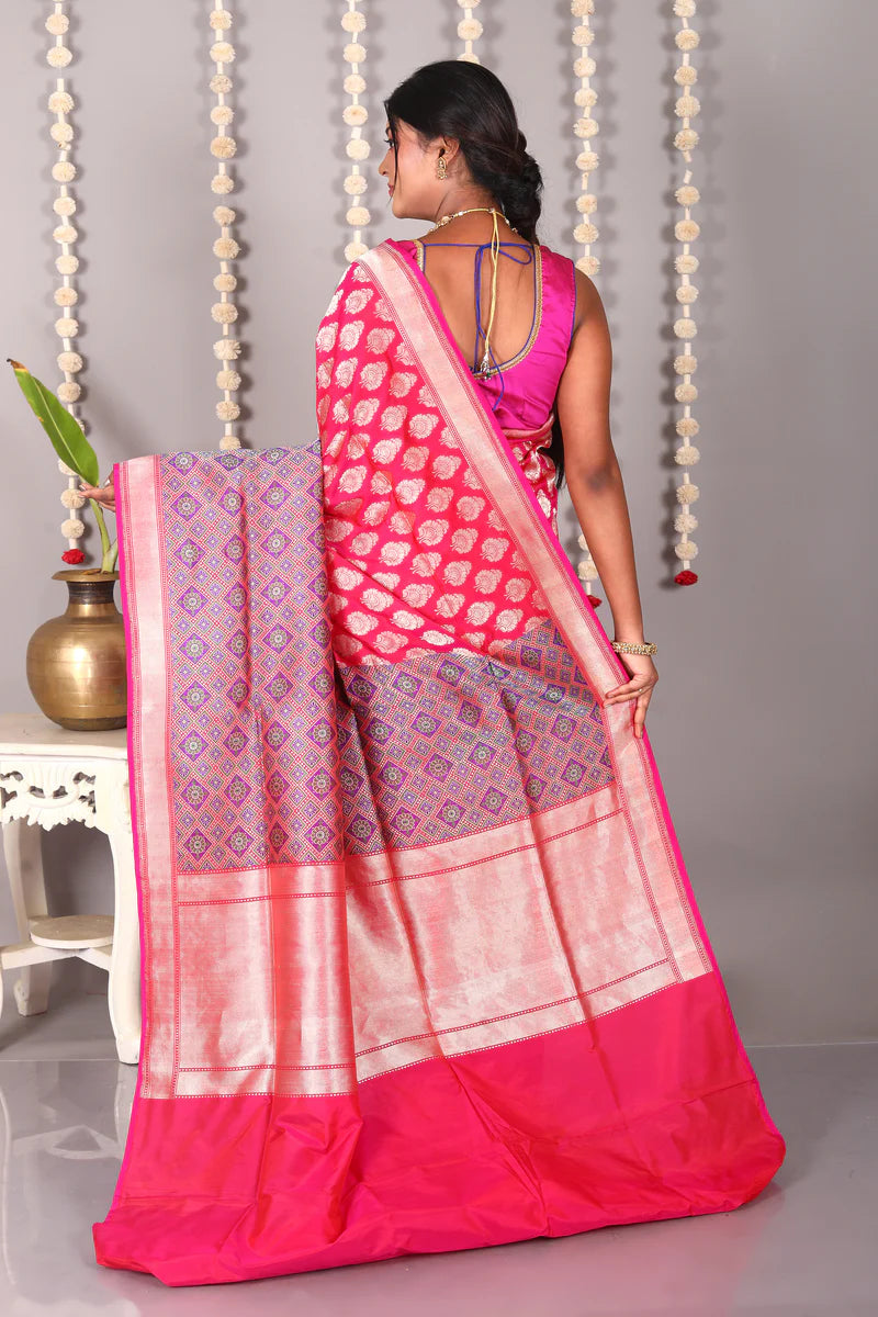 Rani Pure Katan Silk Saree - Keya Seth Exclusive