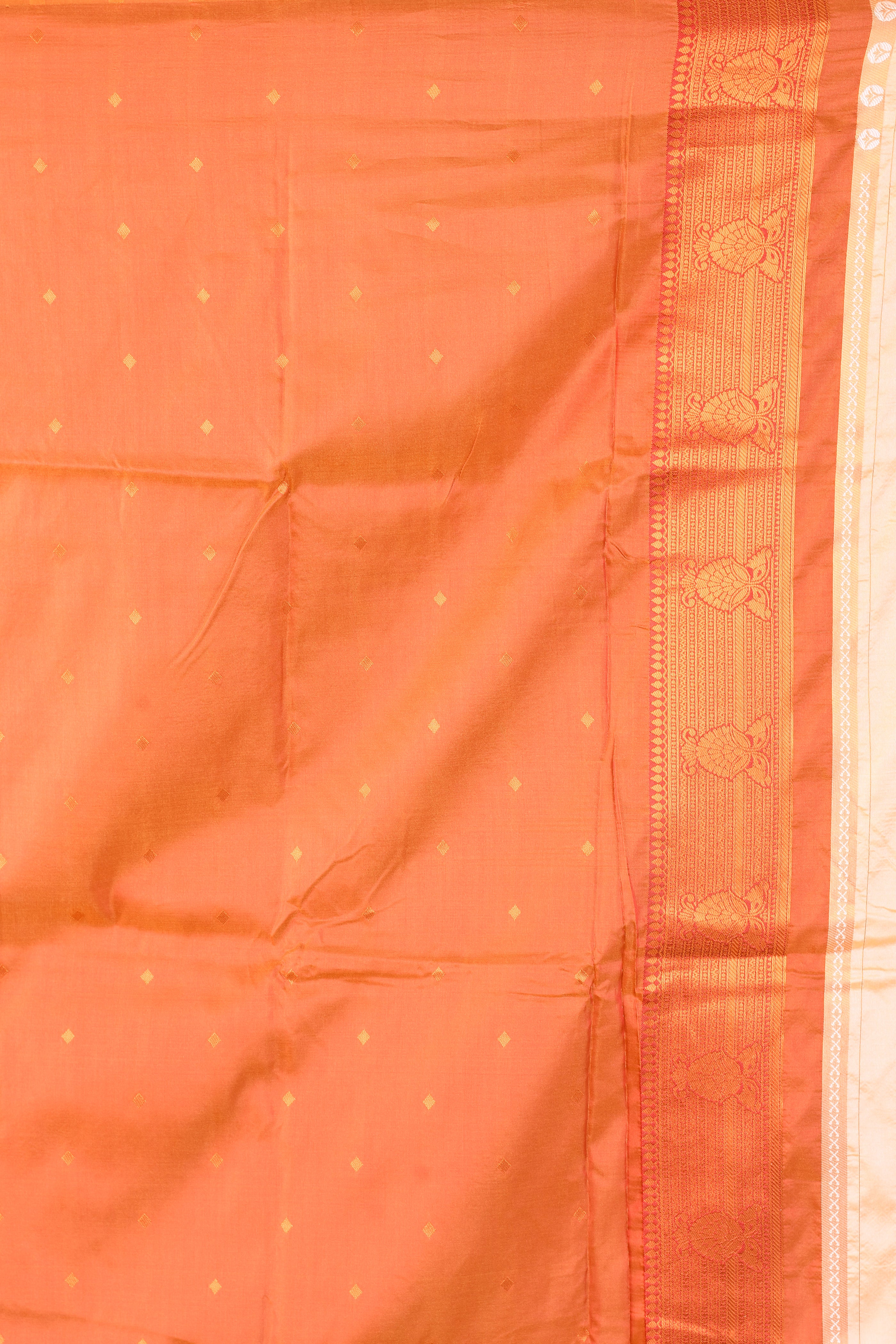 Cream Blended Kanjivaram Silk Saree - Keya Seth Exclusive
