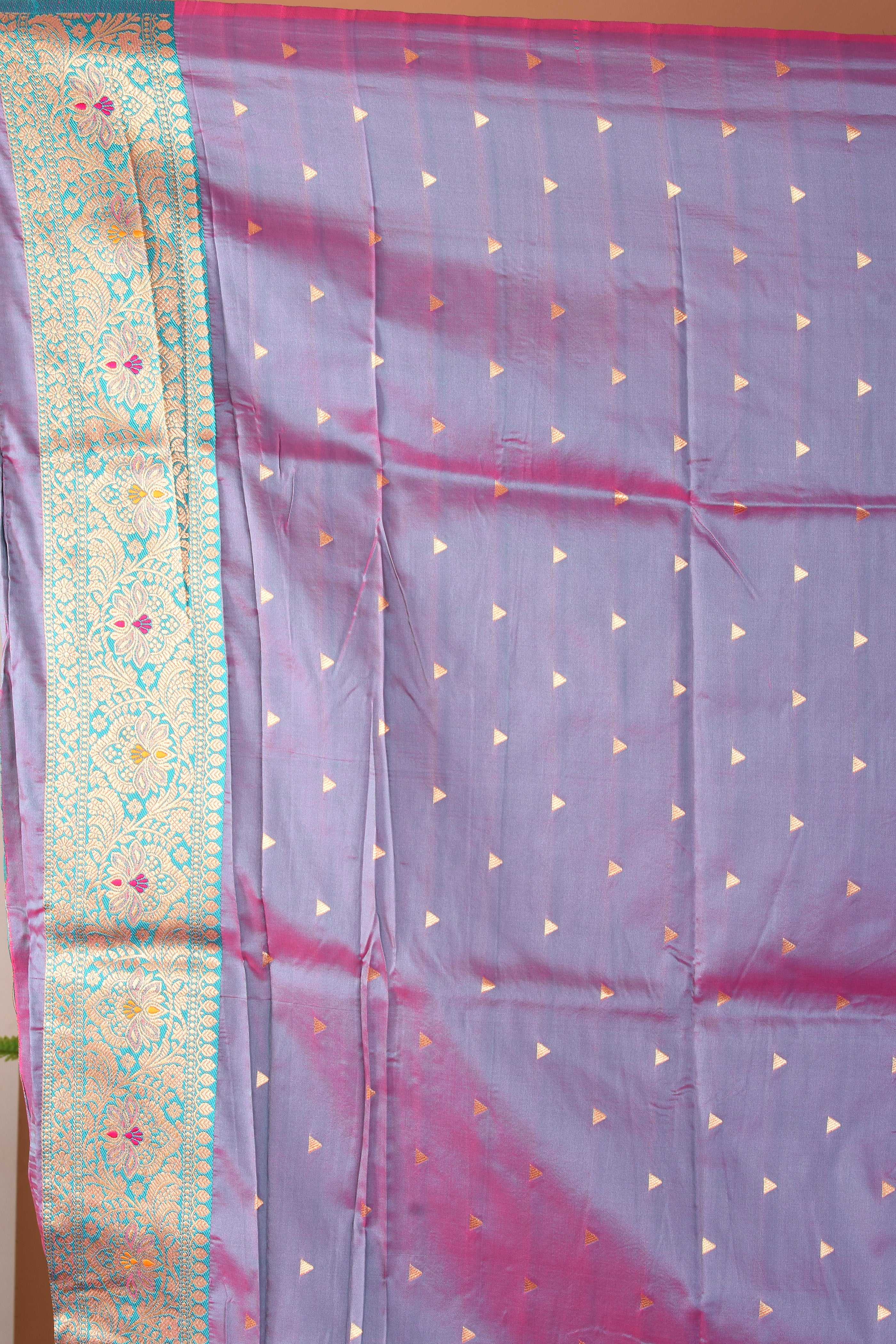 Pink Blended Katan Silk Saree - Keya Seth Exclusive