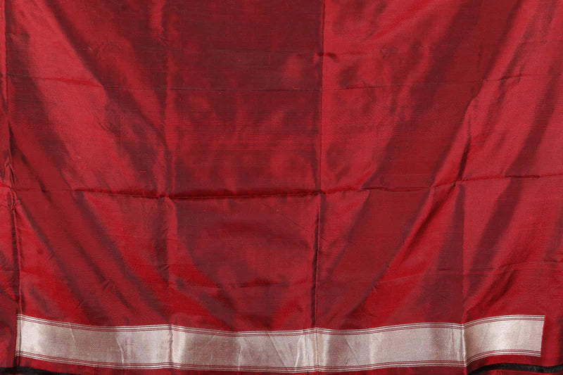 Maroon Pure Katan Silk Saree - Keya Seth Exclusive