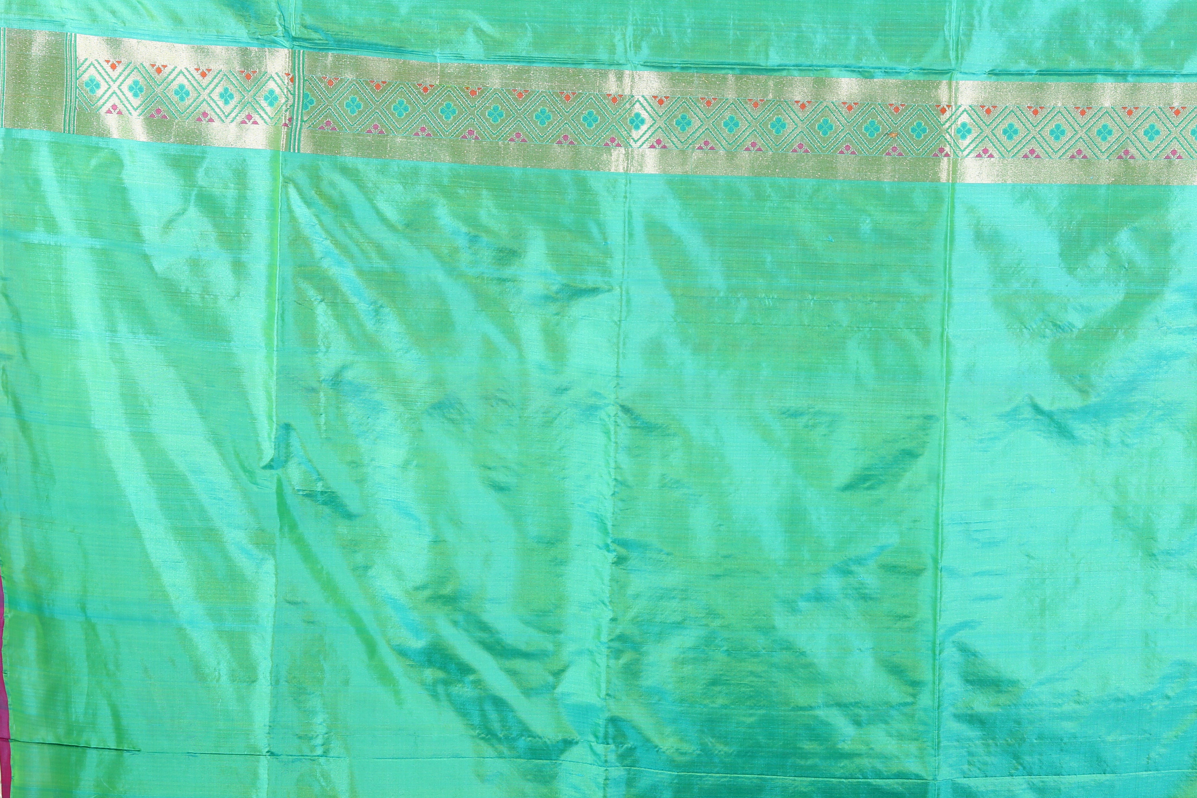 Green Pure Katan Silk Saree - Keya Seth Exclusive