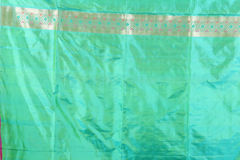 Green Pure Katan Silk Saree - Keya Seth Exclusive