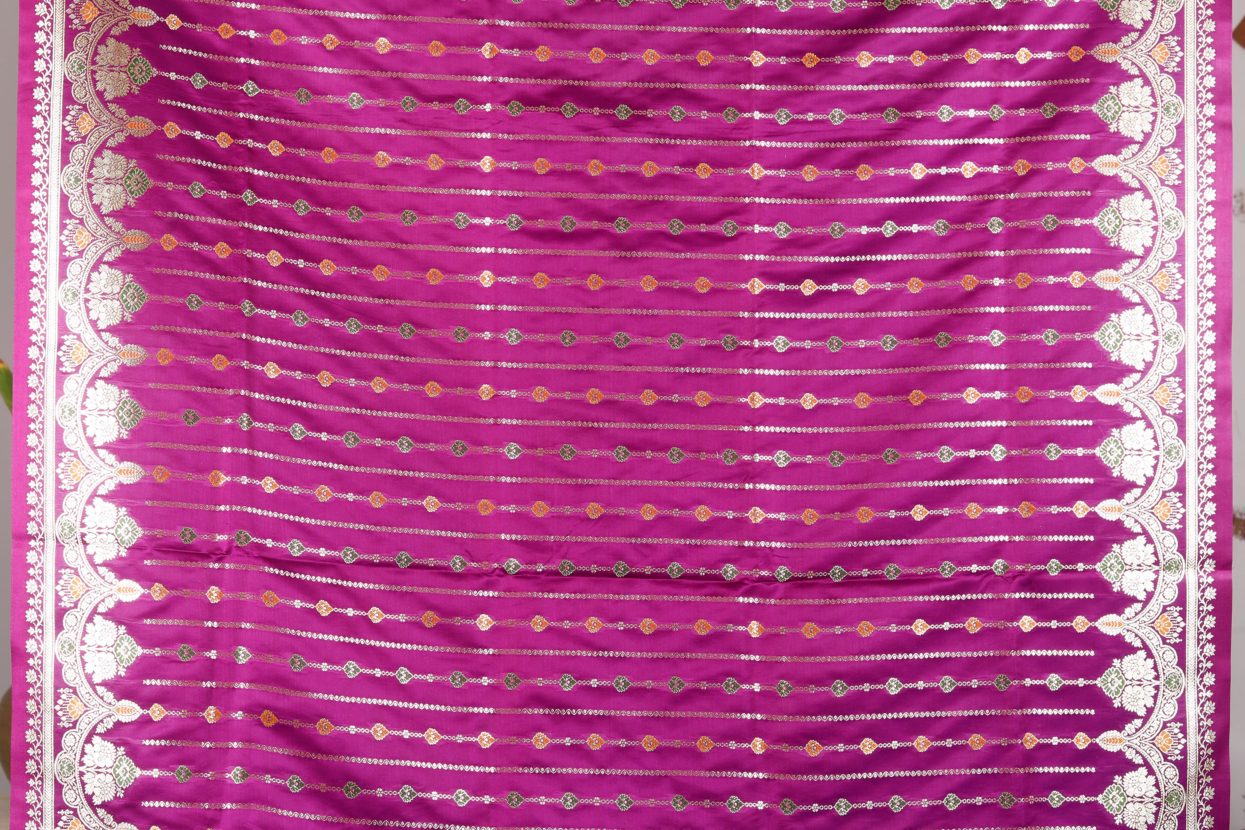 Purple Pure Banarasi Silk Saree - Keya Seth Exclusive