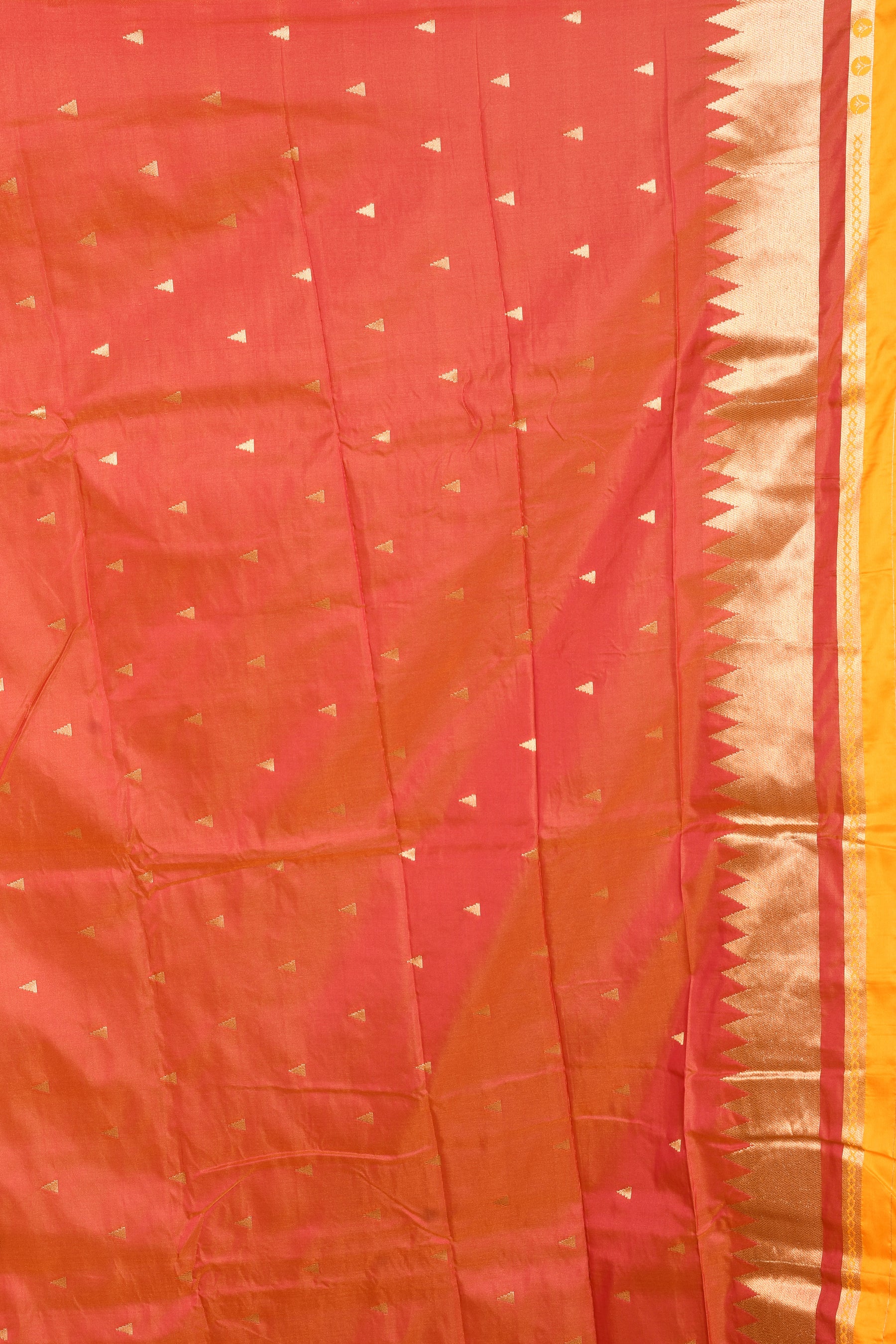 Yellow Blended Katan Silk Saree - Keya Seth Exclusive