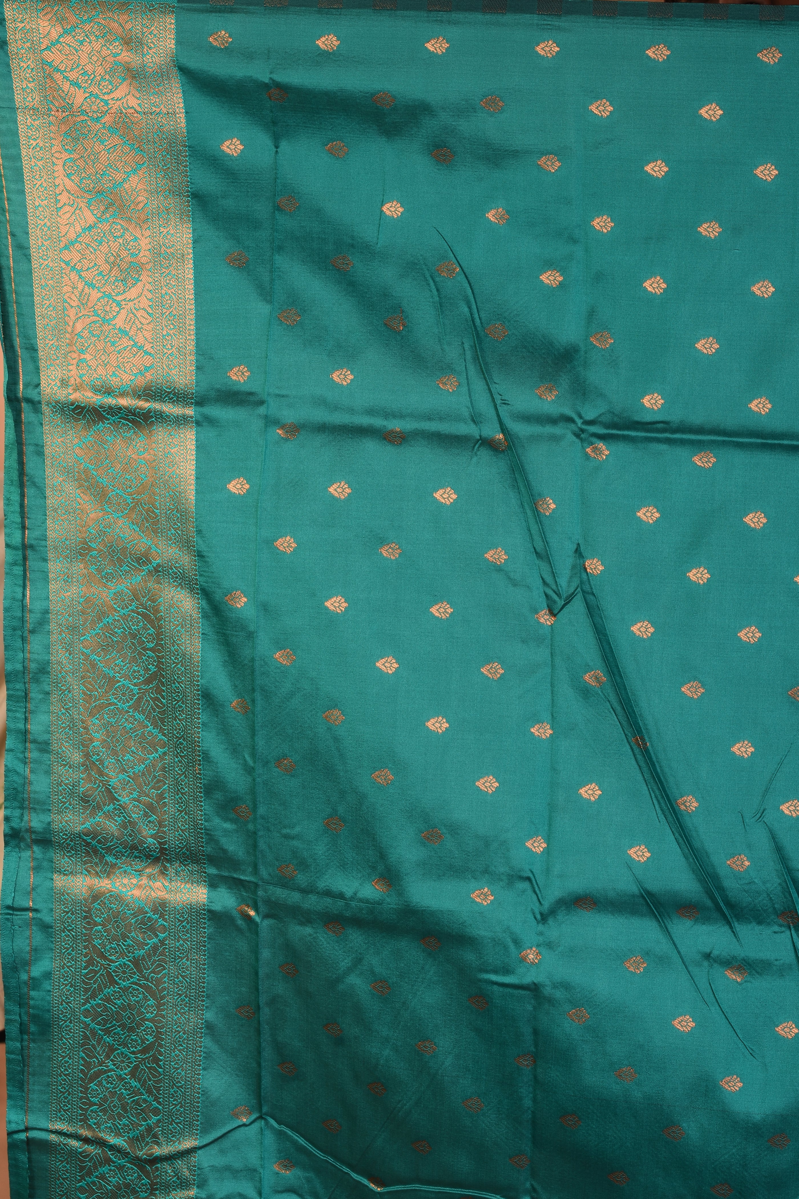 Navy Blue Blended Katan Silk Saree - Keya Seth Exclusive