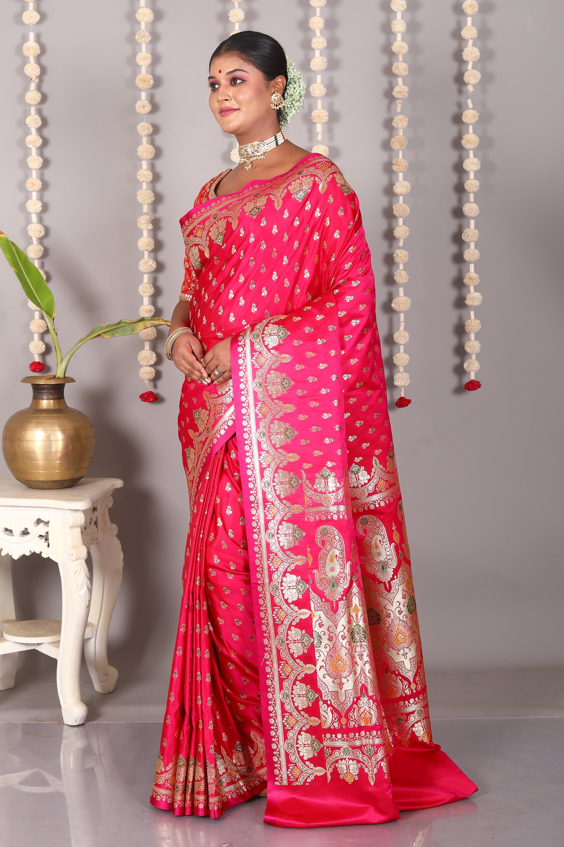 Rani Pure Banarasi Silk Saree - Keya Seth Exclusive