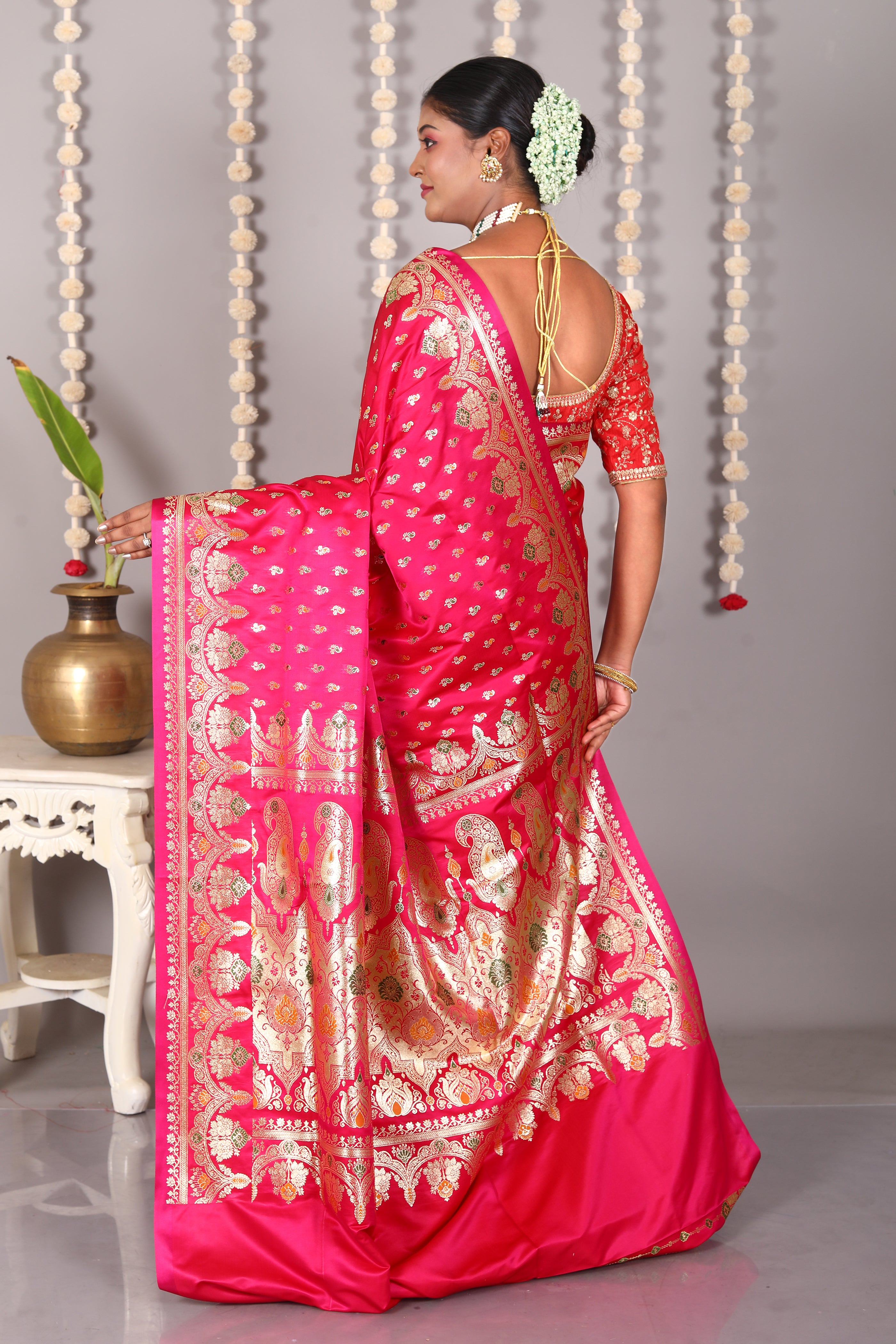 Rani Pure Banarasi Silk Saree - Keya Seth Exclusive