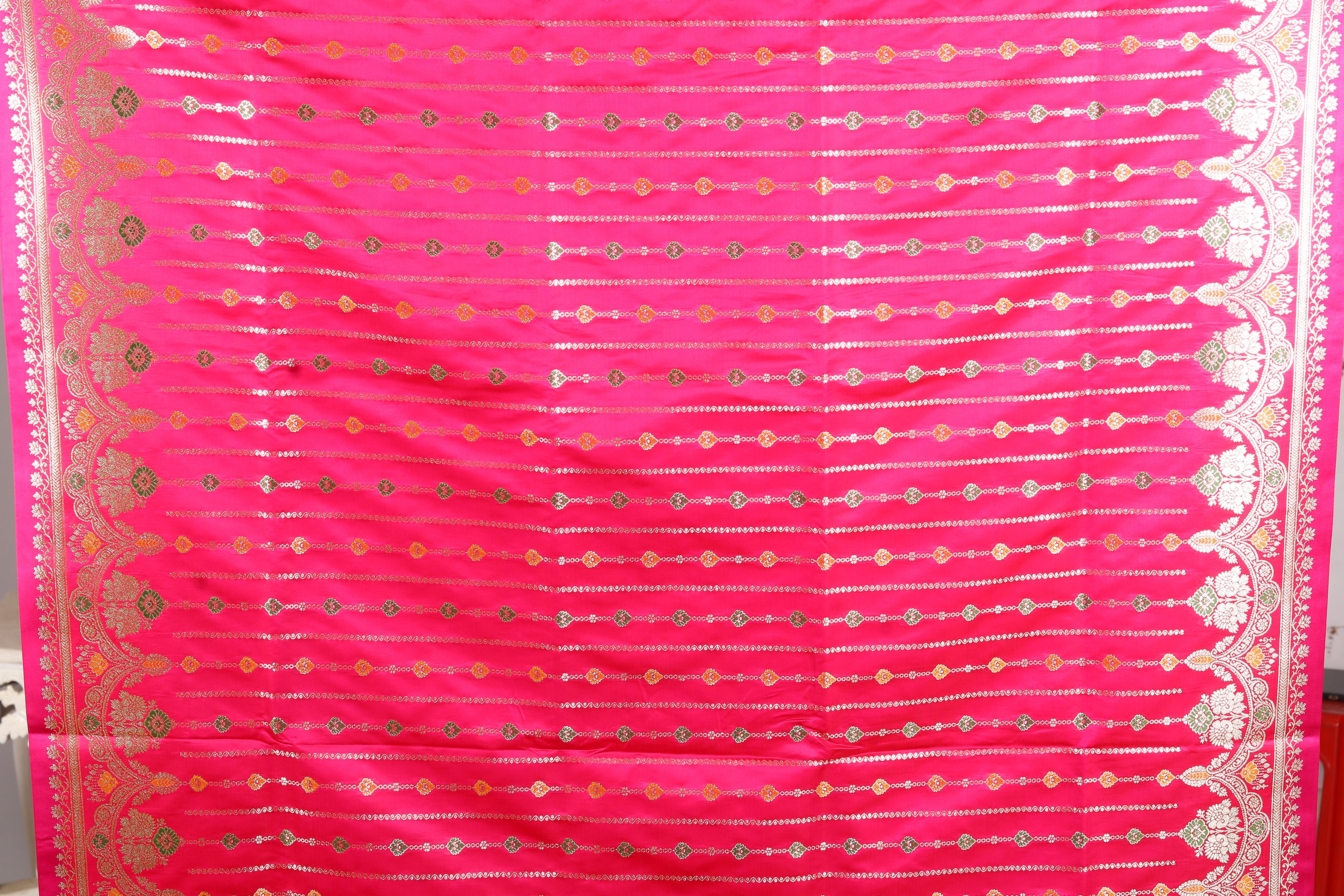 Pink Pure Banarasi Silk Saree - Keya Seth Exclusive