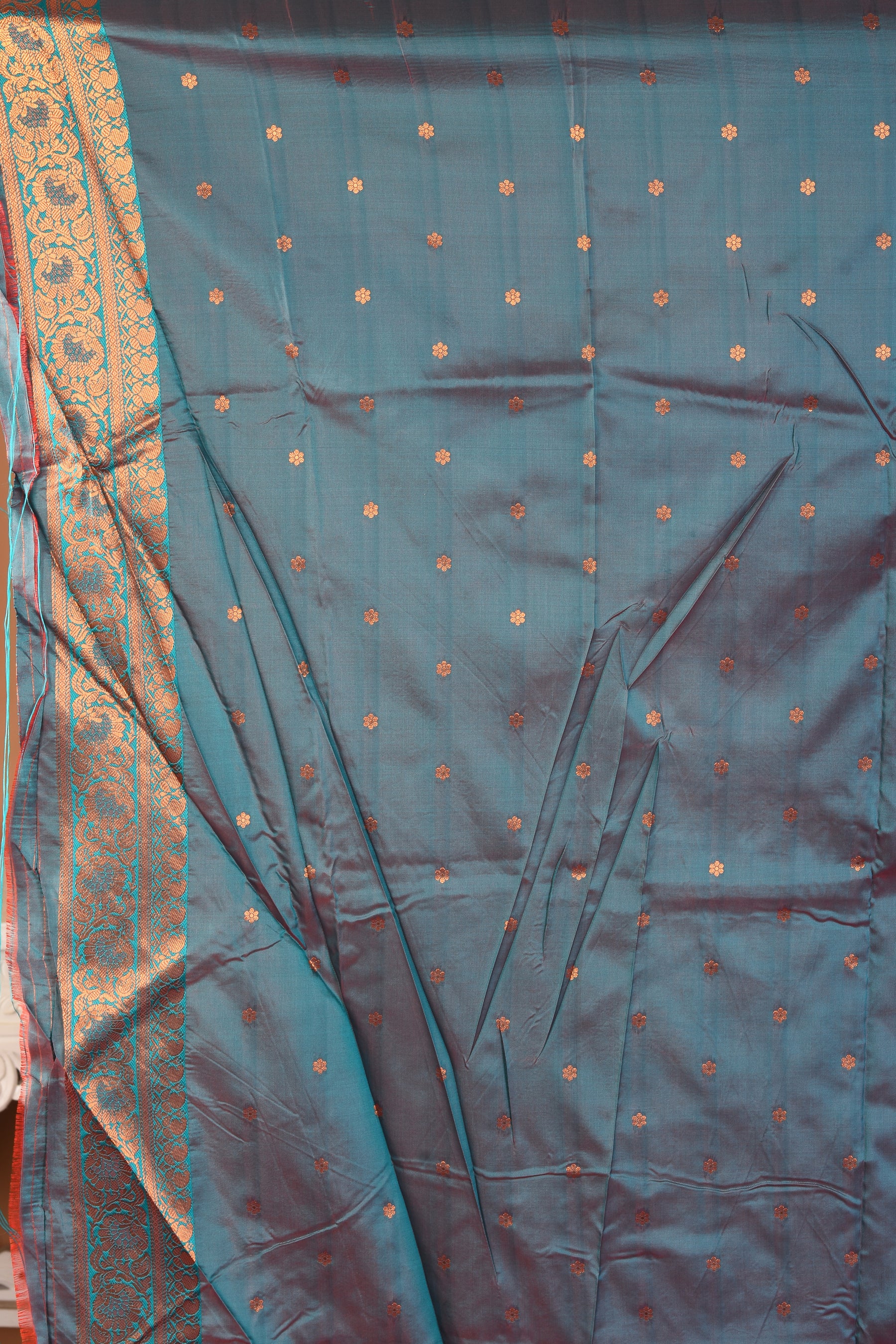 Maroon Blended Kanjivaram Silk Saree - Keya Seth Exclusive
