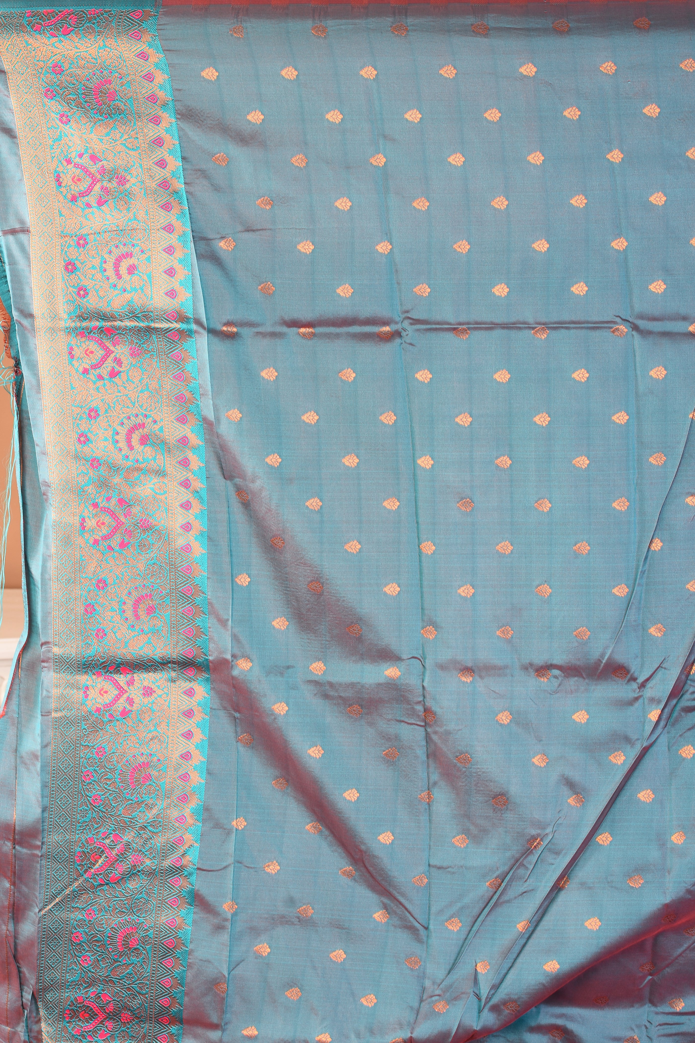 Pink Blended Mushroo Silk Saree - Keya Seth Exclusive