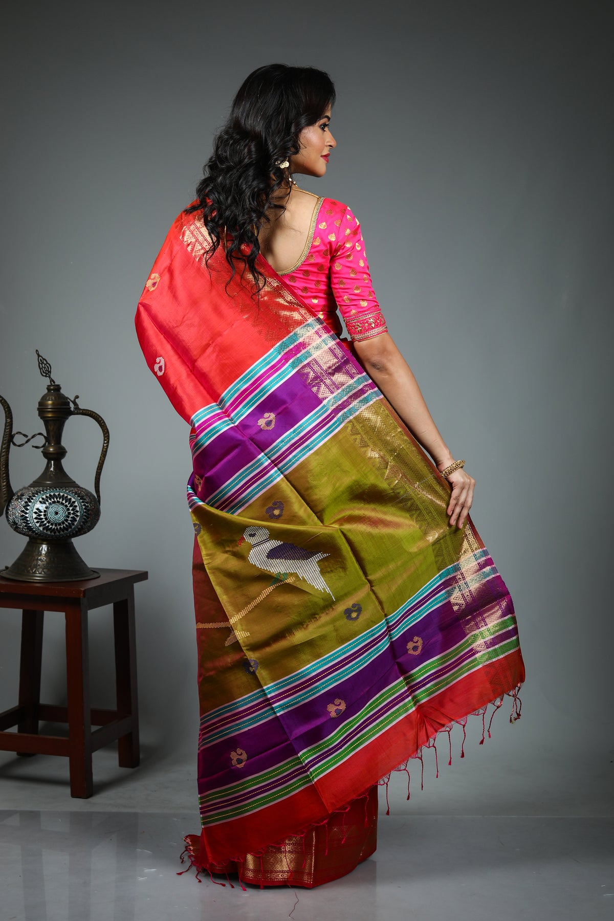 Maroon Kalashetra Saree