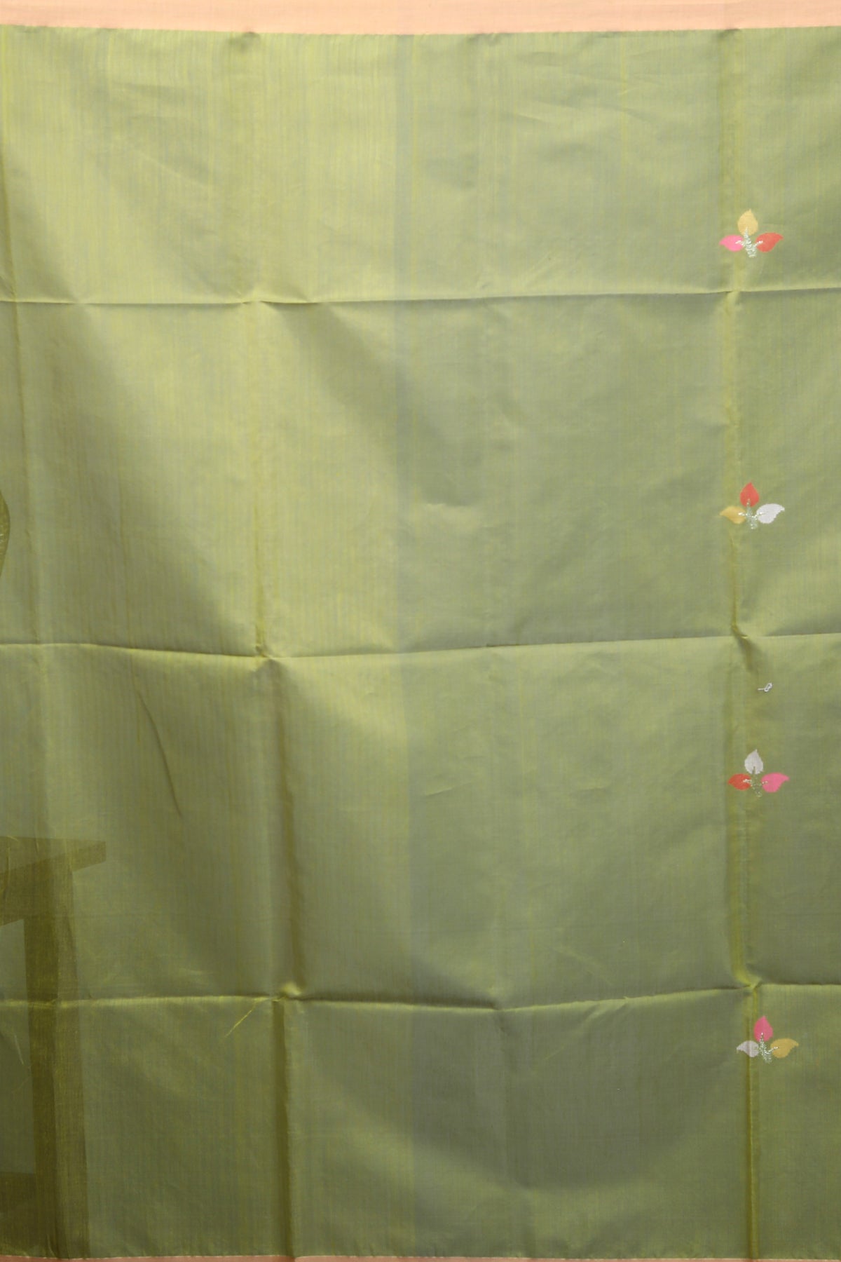 Lemon Yellow Pure Muslin Saree