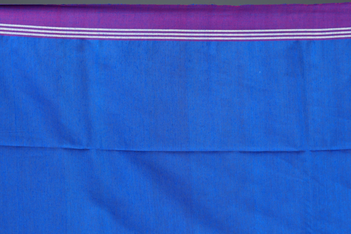 Royal Blue Tussar Saree