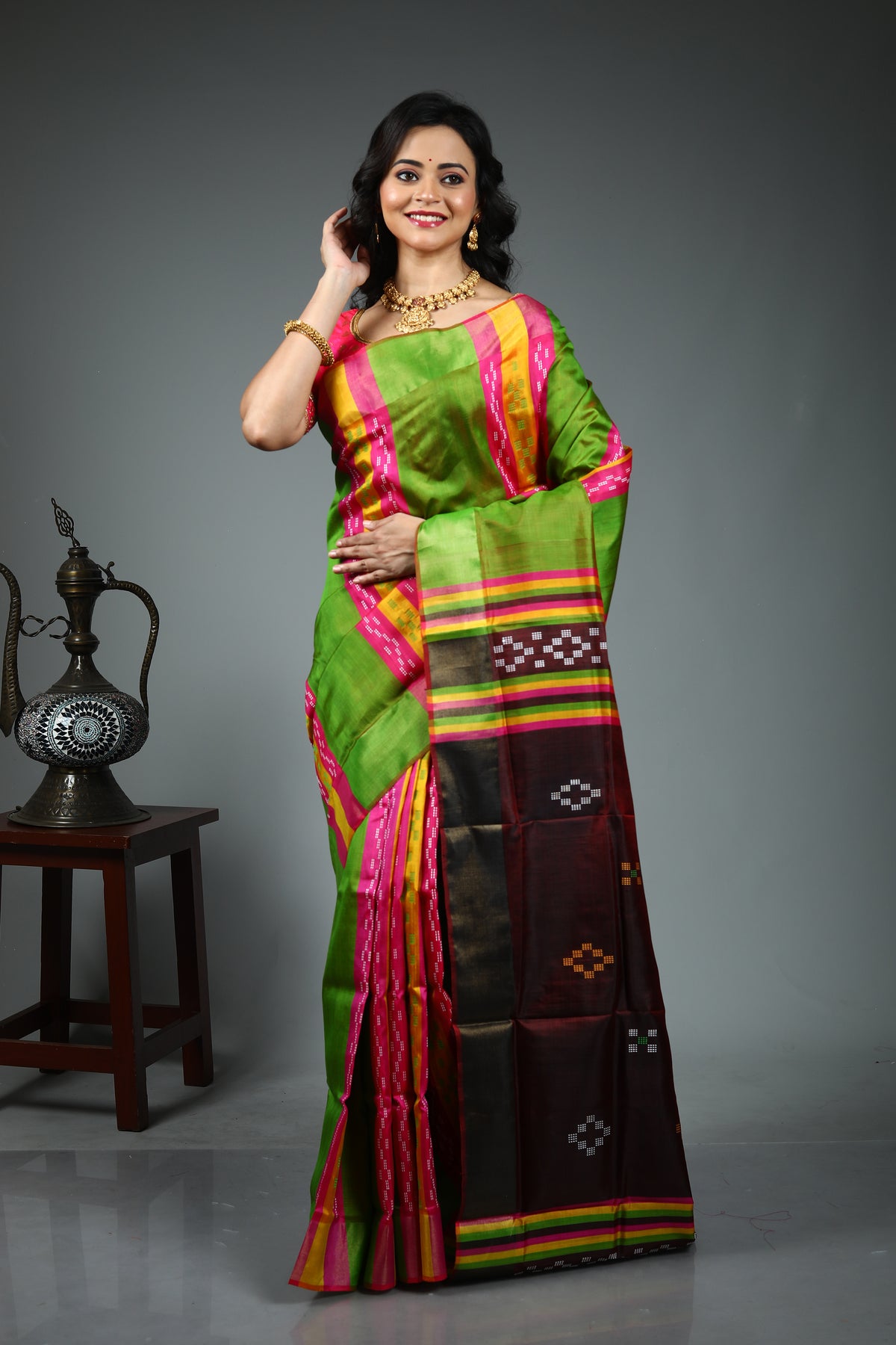 Green Kalashetra Saree