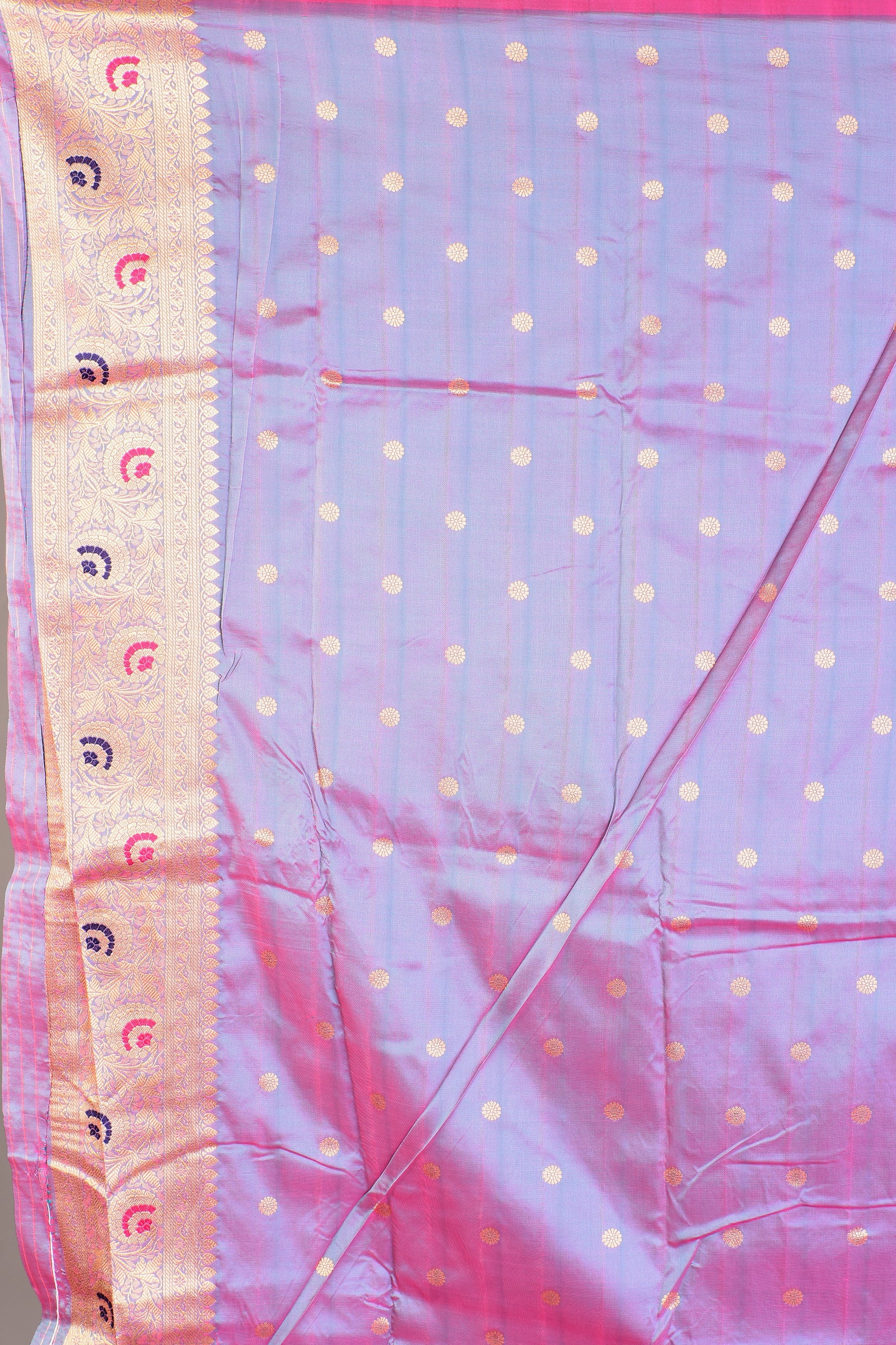 Dual Tone Purple Blended Katan Silk Saree - Keya Seth Exclusive