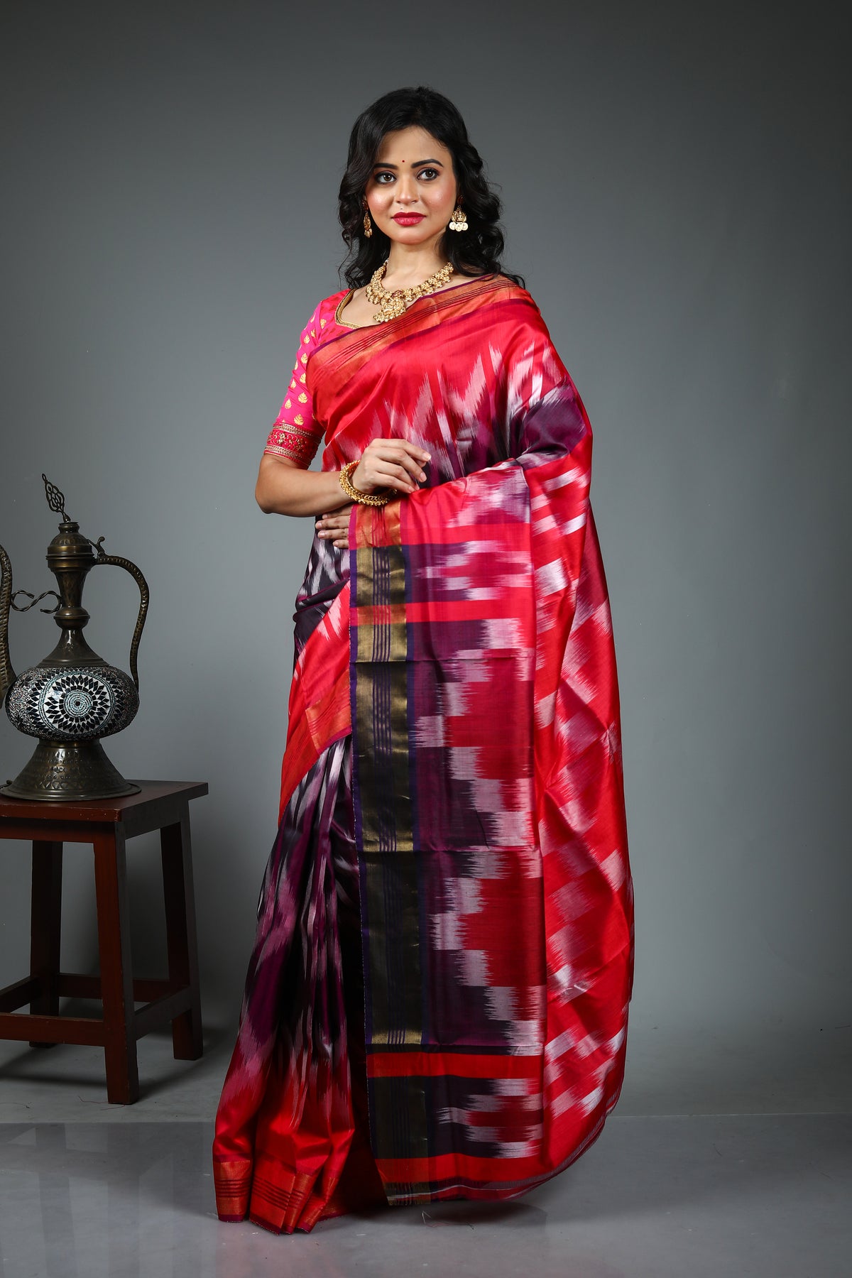 Multicolored Kalakhetra Saree