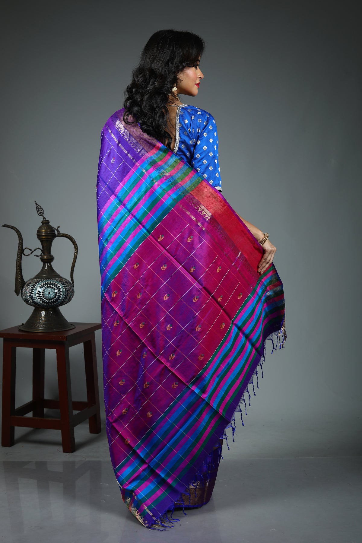 Purple Kalashetra Saree