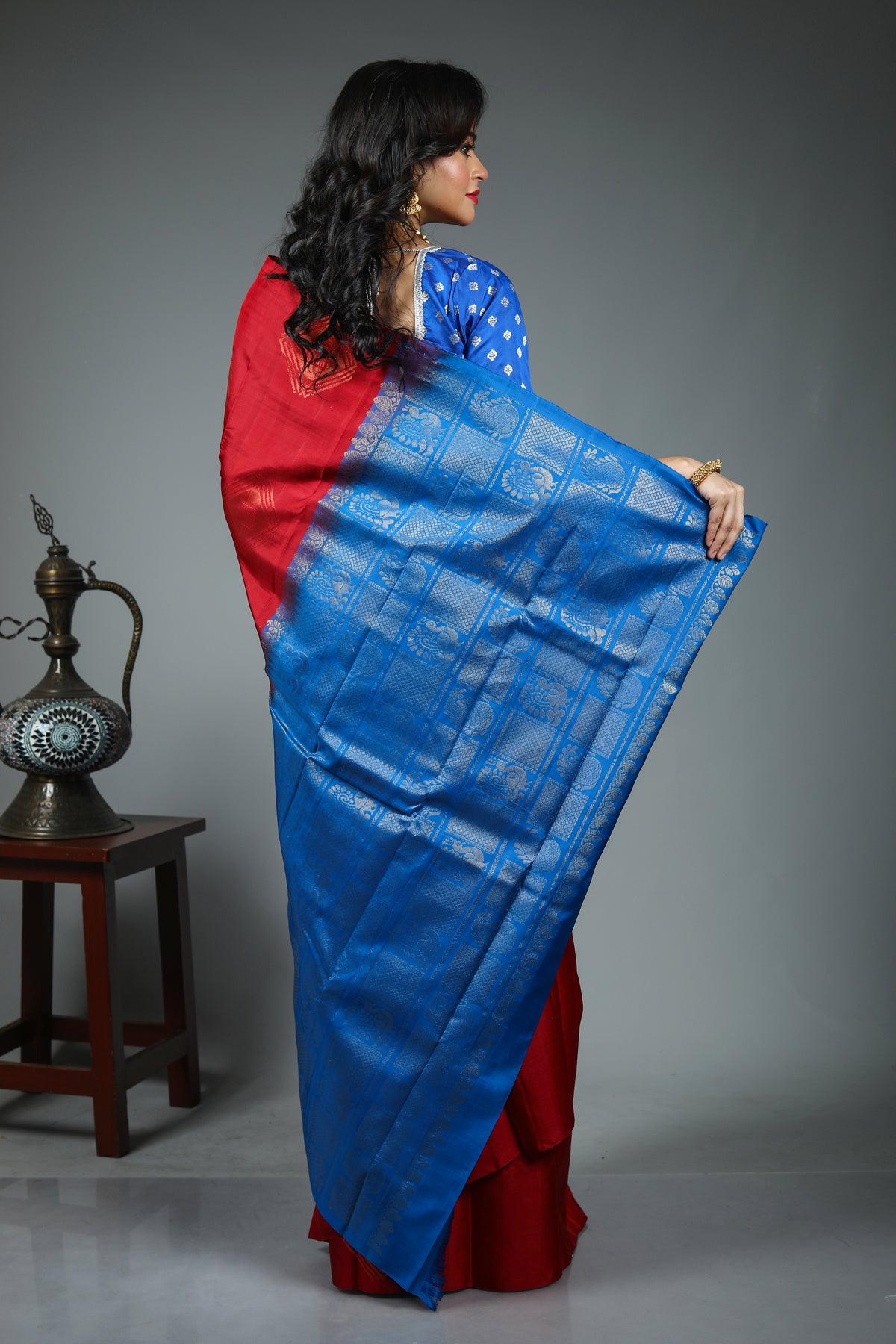 Maroon Pure Kanjivaram Silk Saree