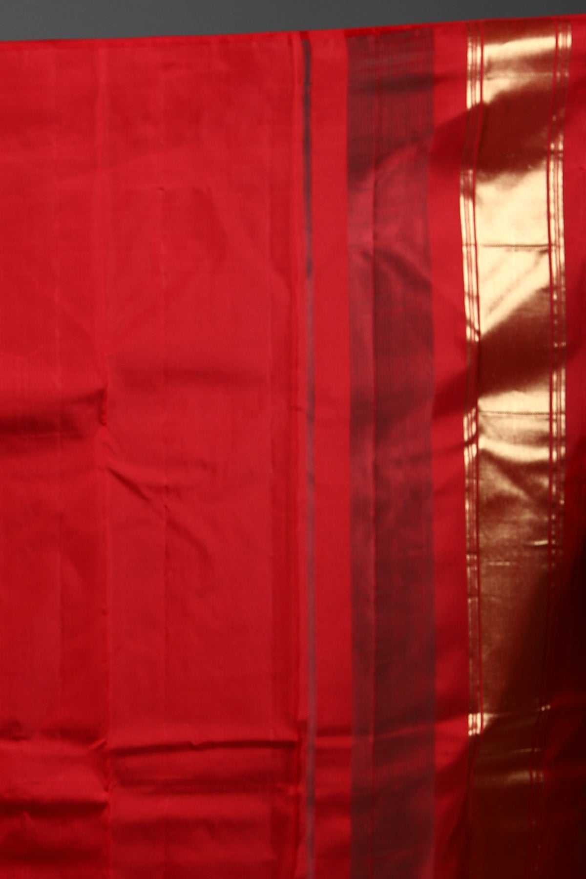 Red Pure Checkered Kanjivaram Silk Saree
