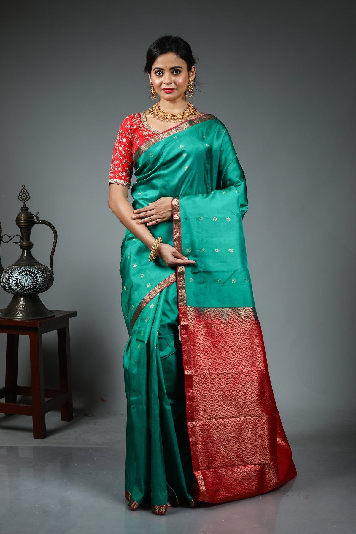 Green Pure Kanjivaram Silk Saree