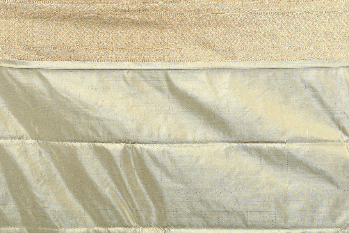 Beige Tussar Saree