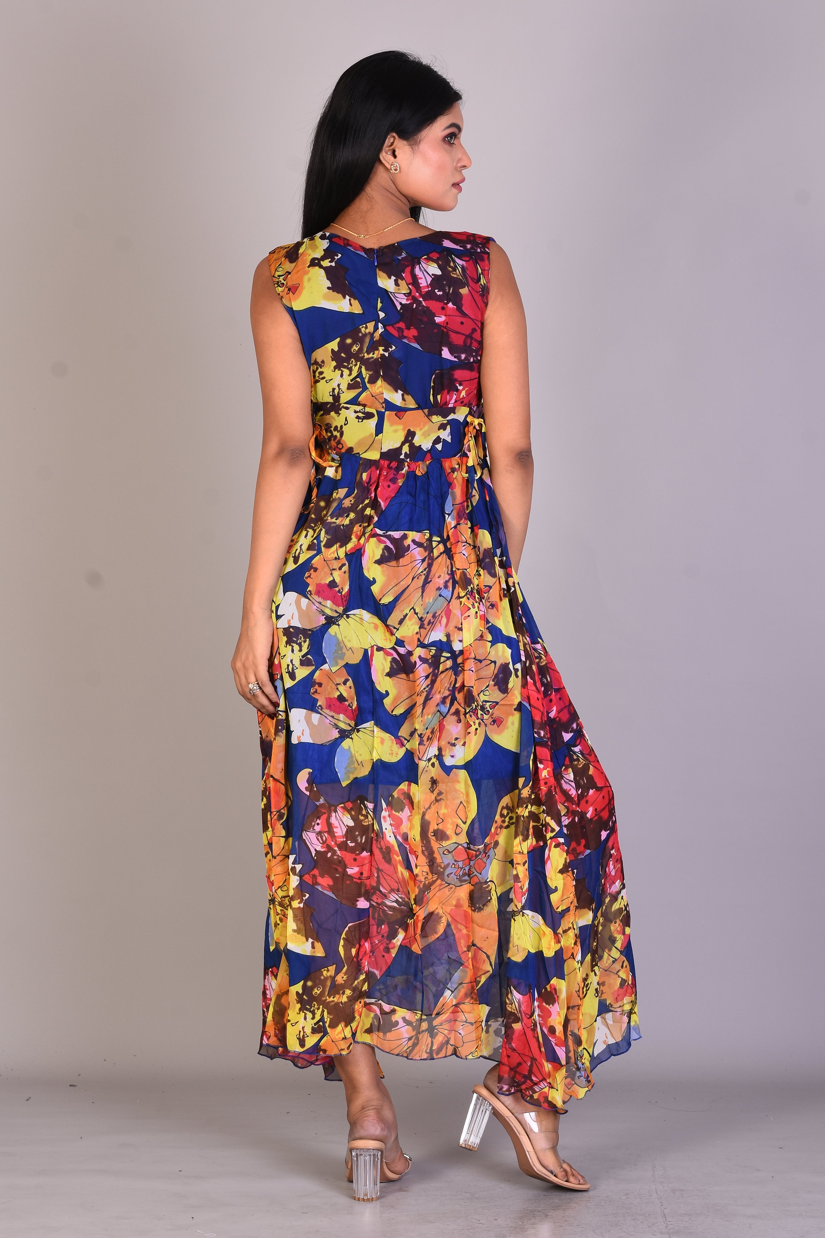 Stunning Navy Blue One-piece Dress - Keya Seth Exclusive
