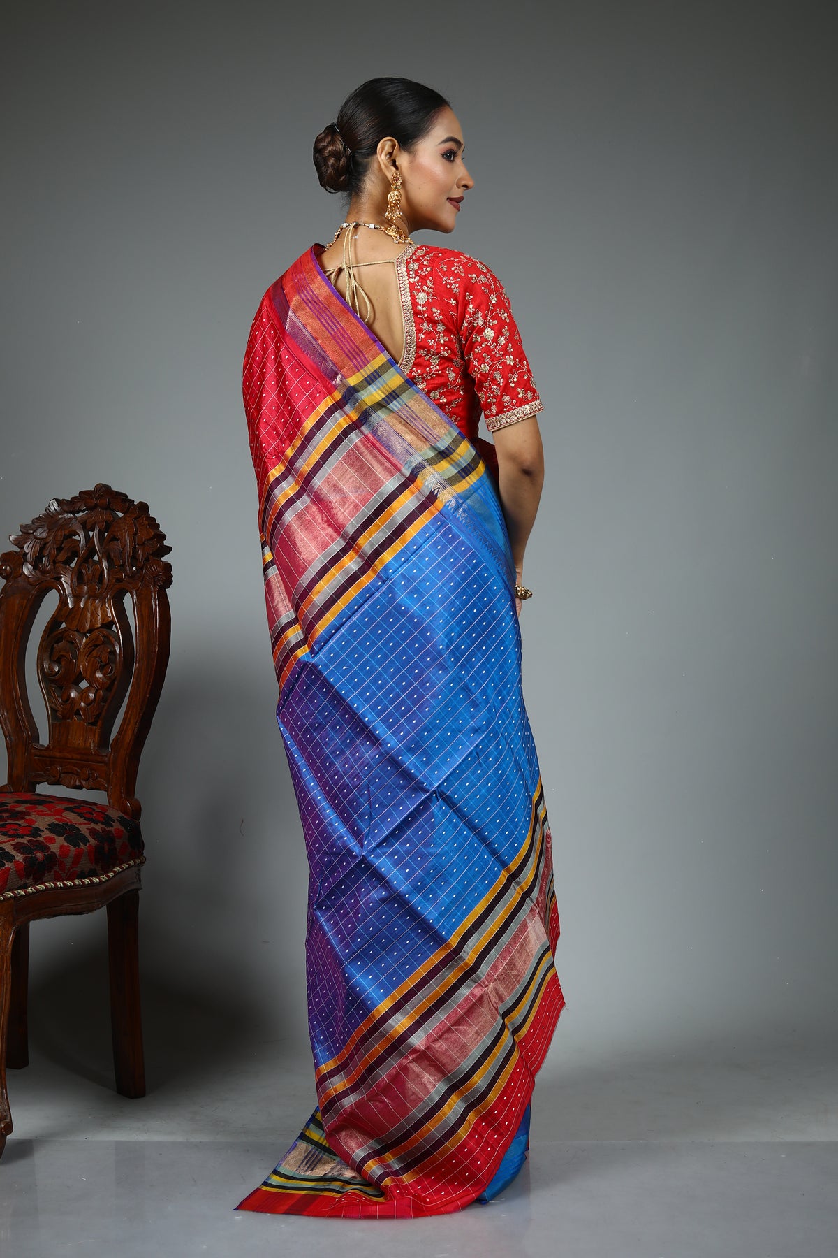 Maroon Kalashetra Saree