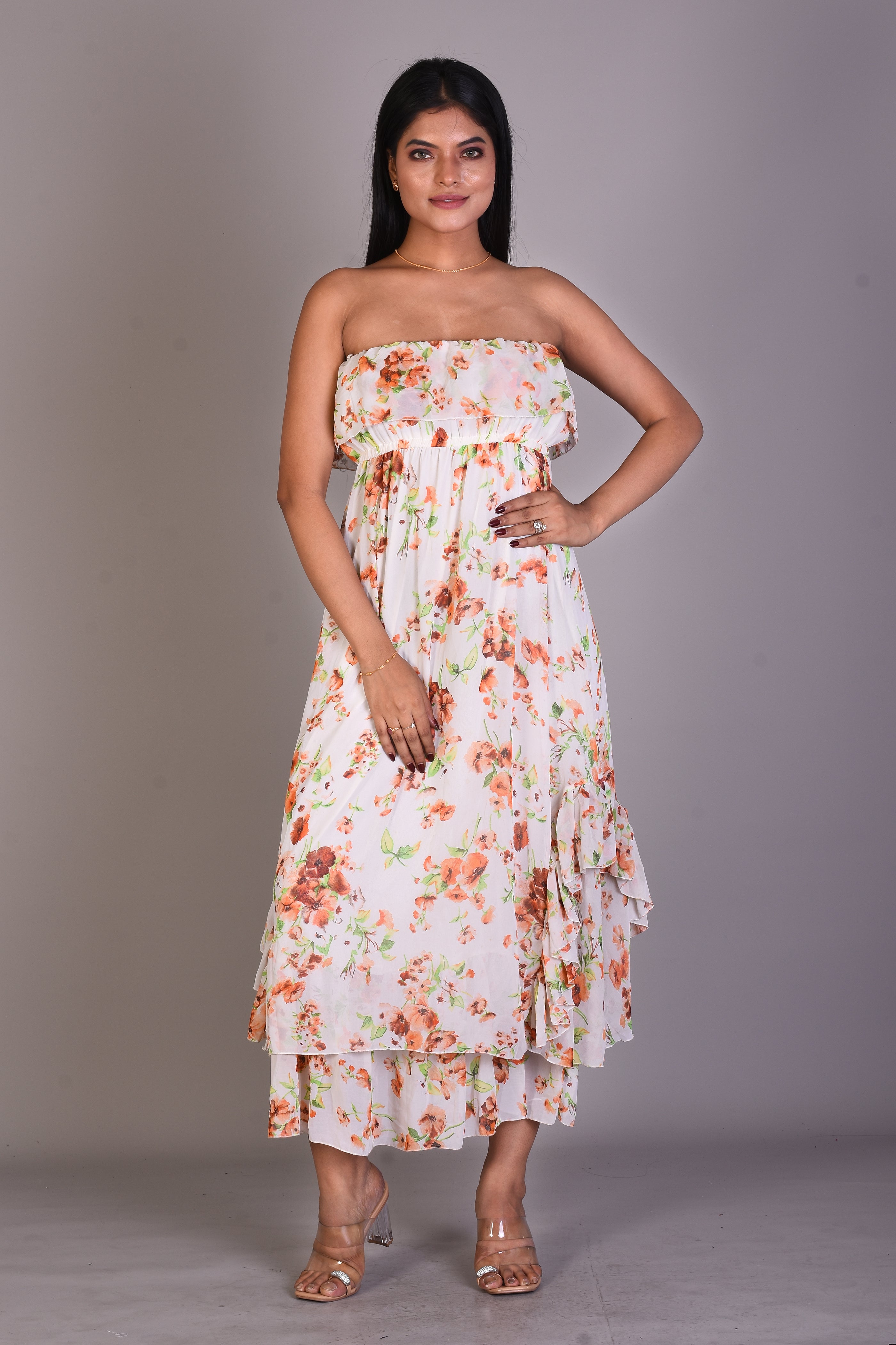 White One-piece Dress - Keya Seth Exclusive