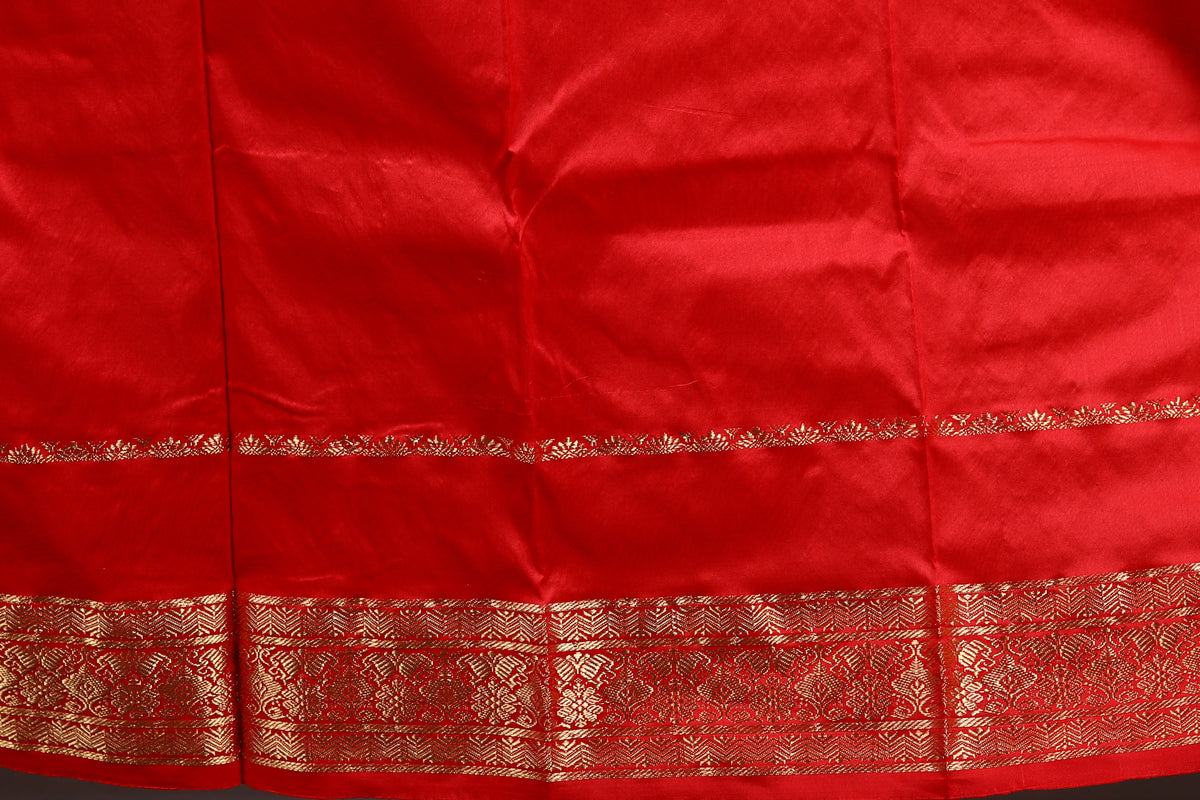 Grey Dual Tone Pure Kanjivaram Silk Saree