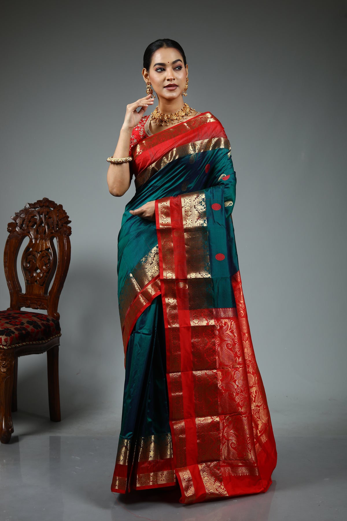 Green Pure Kanjivaram Silk Saree
