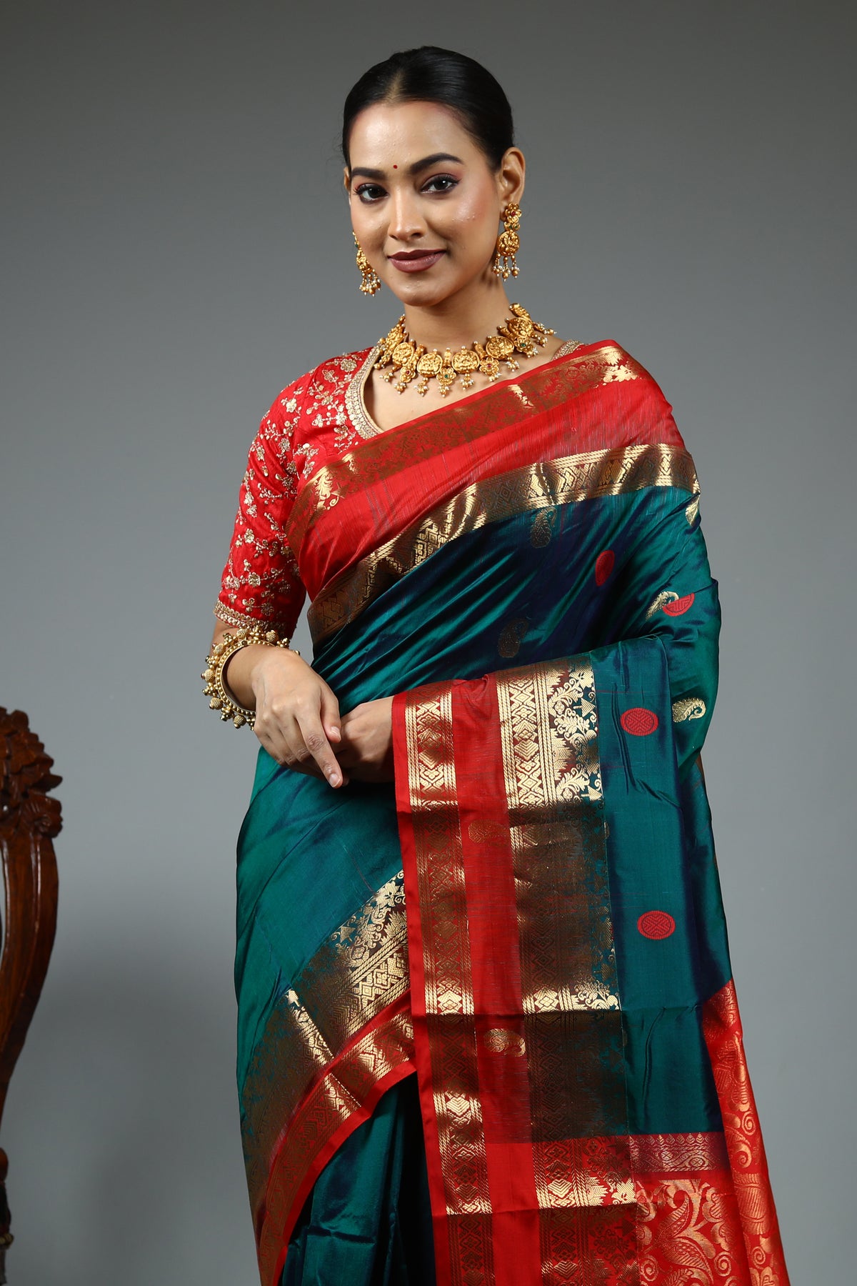 Green Pure Kanjivaram Silk Saree
