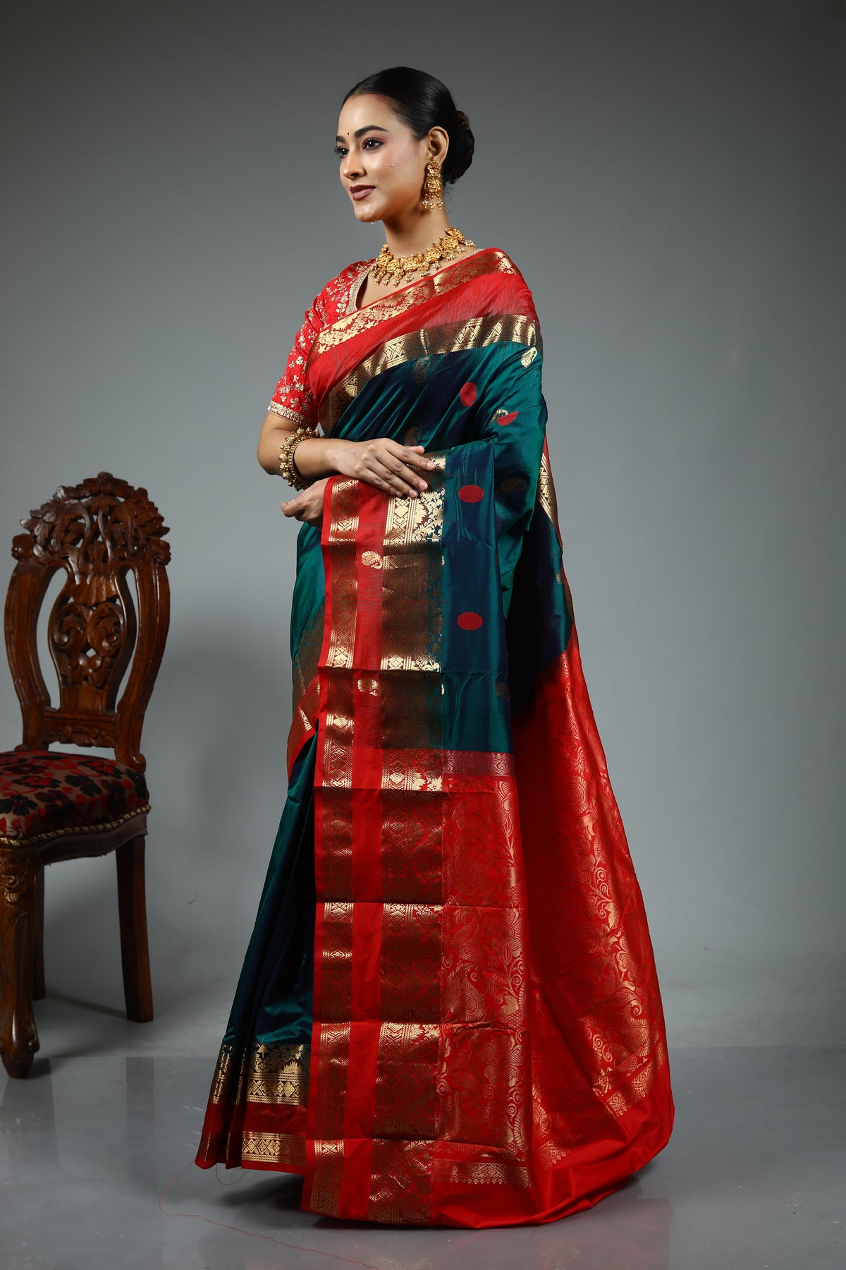 Green Pure Kanjivaram Silk Saree