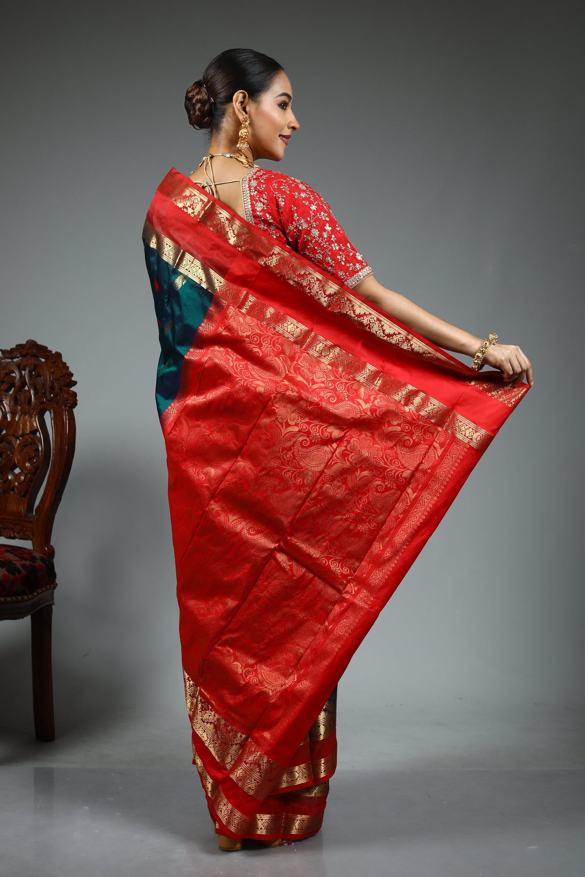 Green Pure Kanjivaram Silk Saree