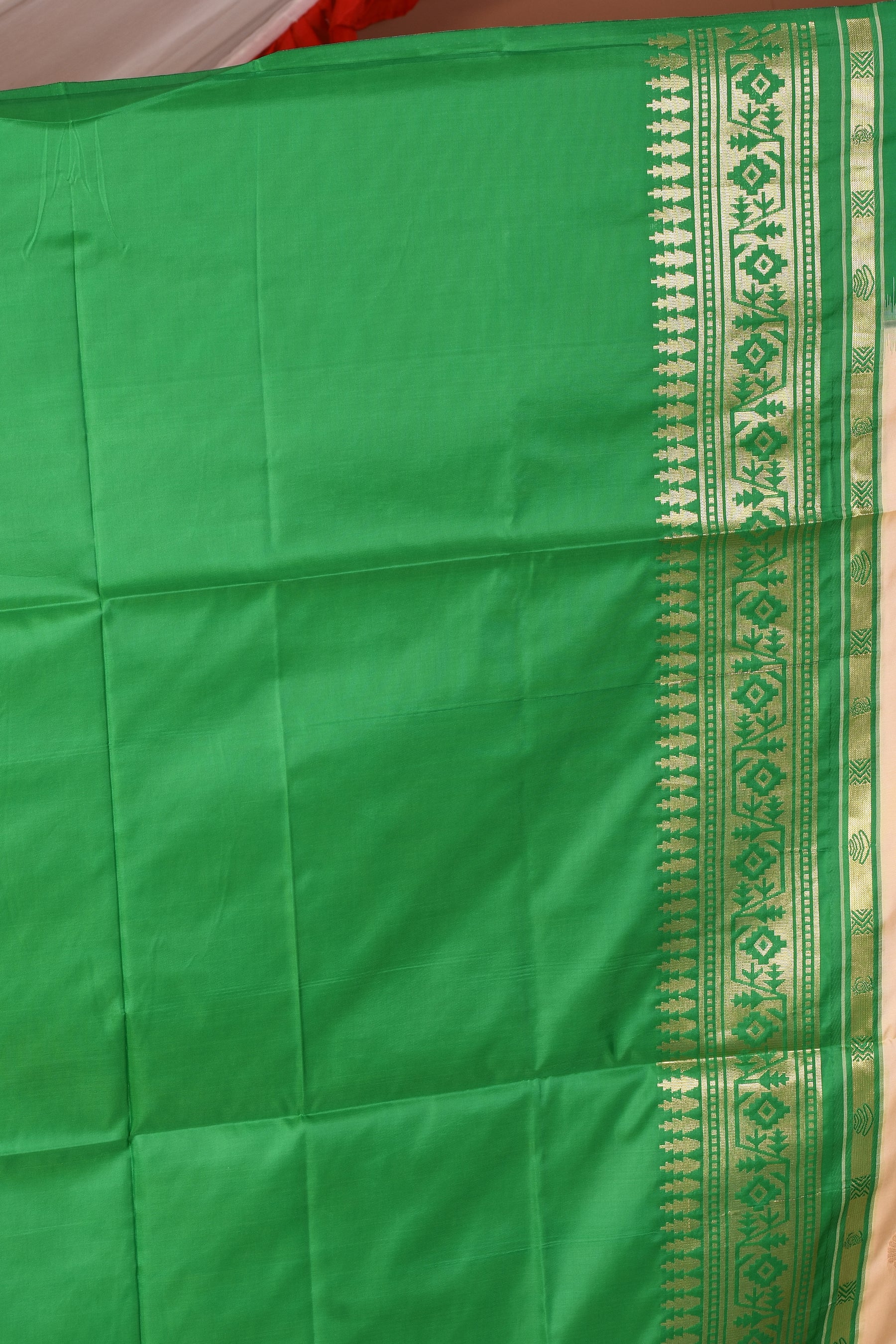 Offwhite Blended Silk Saree - Keya Seth Exclusive