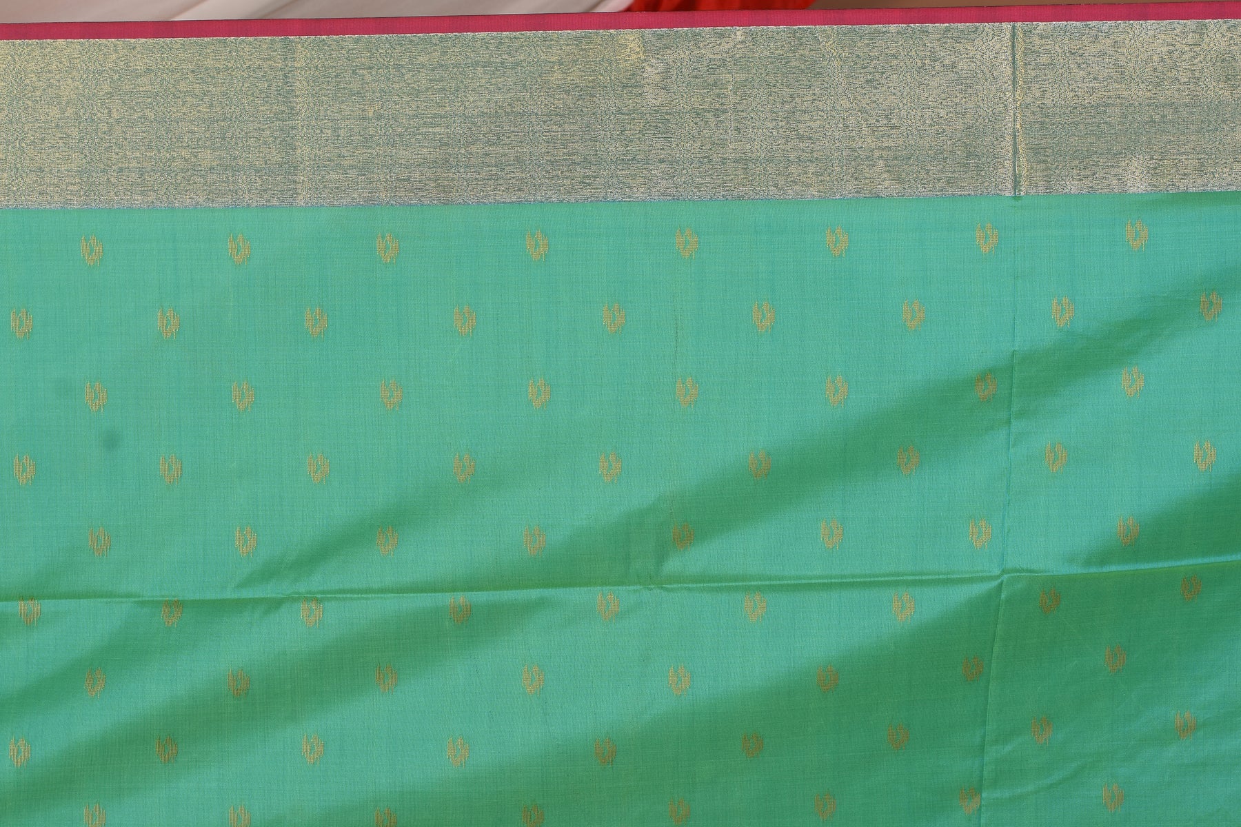 Green Blended Bangalore Silk Saree - Keya Seth Exclusive