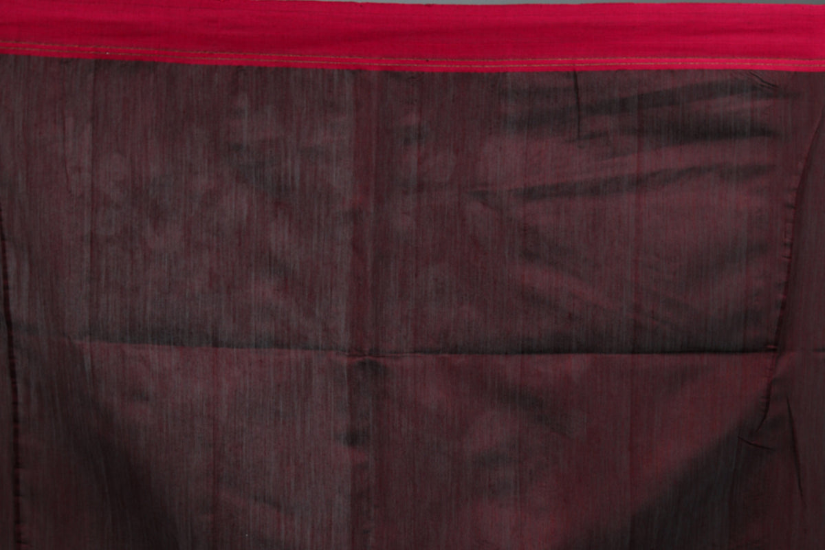 Brown Muslin Saree