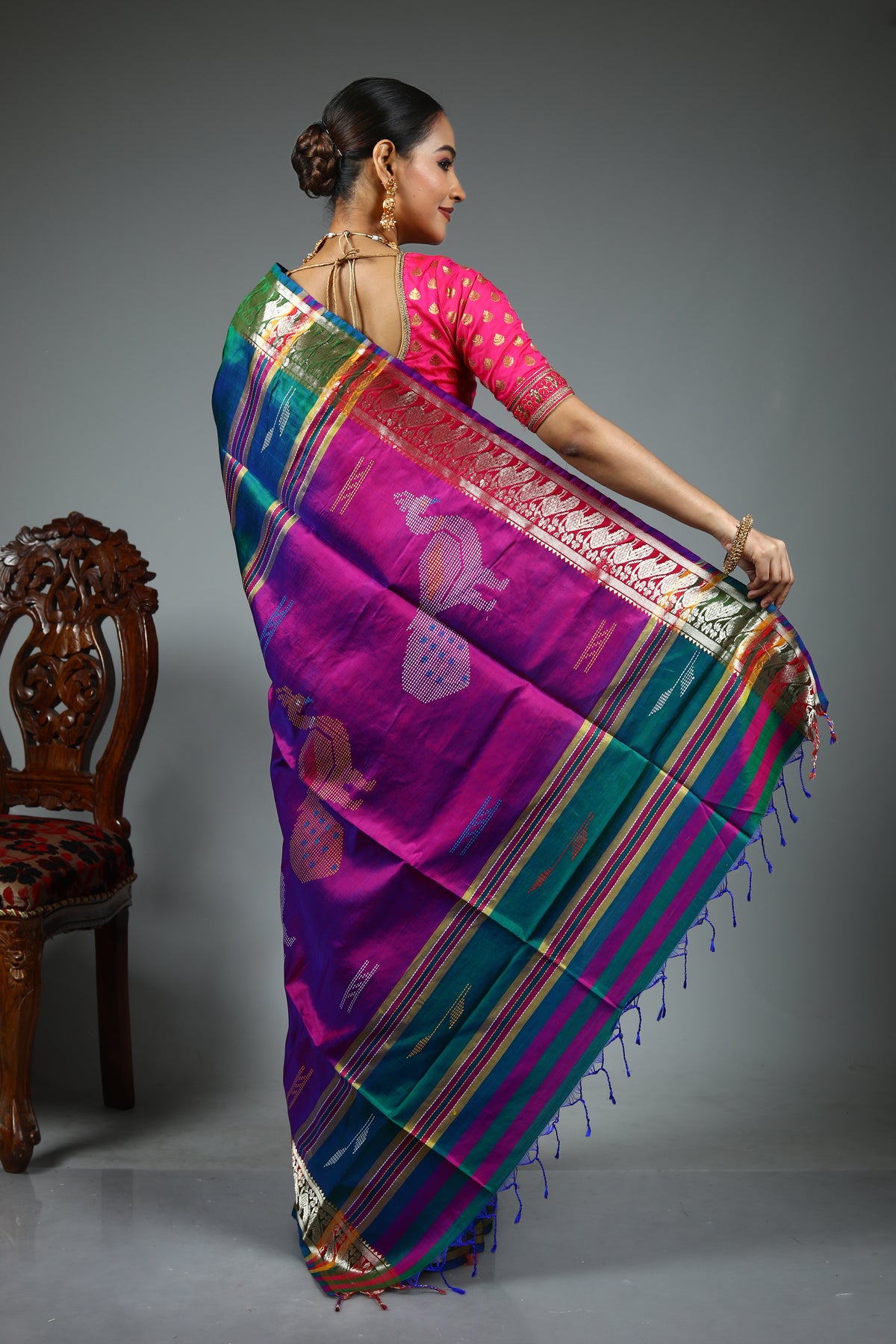 Green Kalashetra Saree