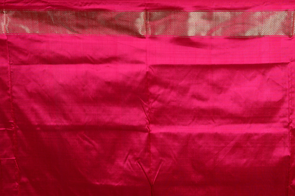 Maroon Pure Ikkat Saree