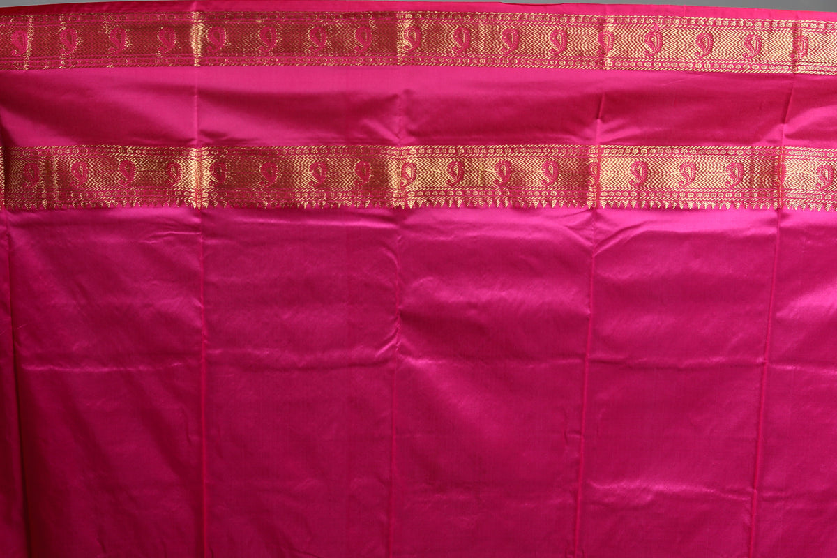 Sea Green Pure Kanjivaram Silk Saree