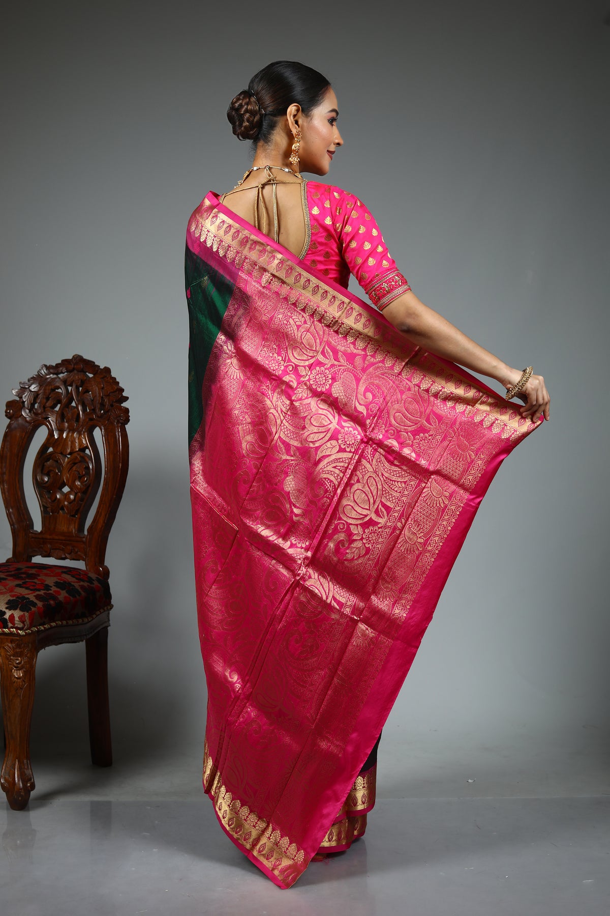 Green Pure Kanjivaram Silk Saree
